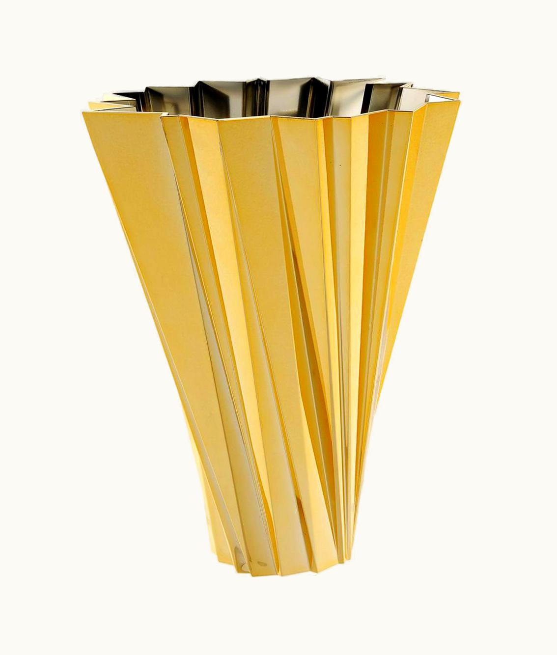 Mario Bellini Mario Bellini Kartell Shanghai Vase In Gold By Mario Bellini