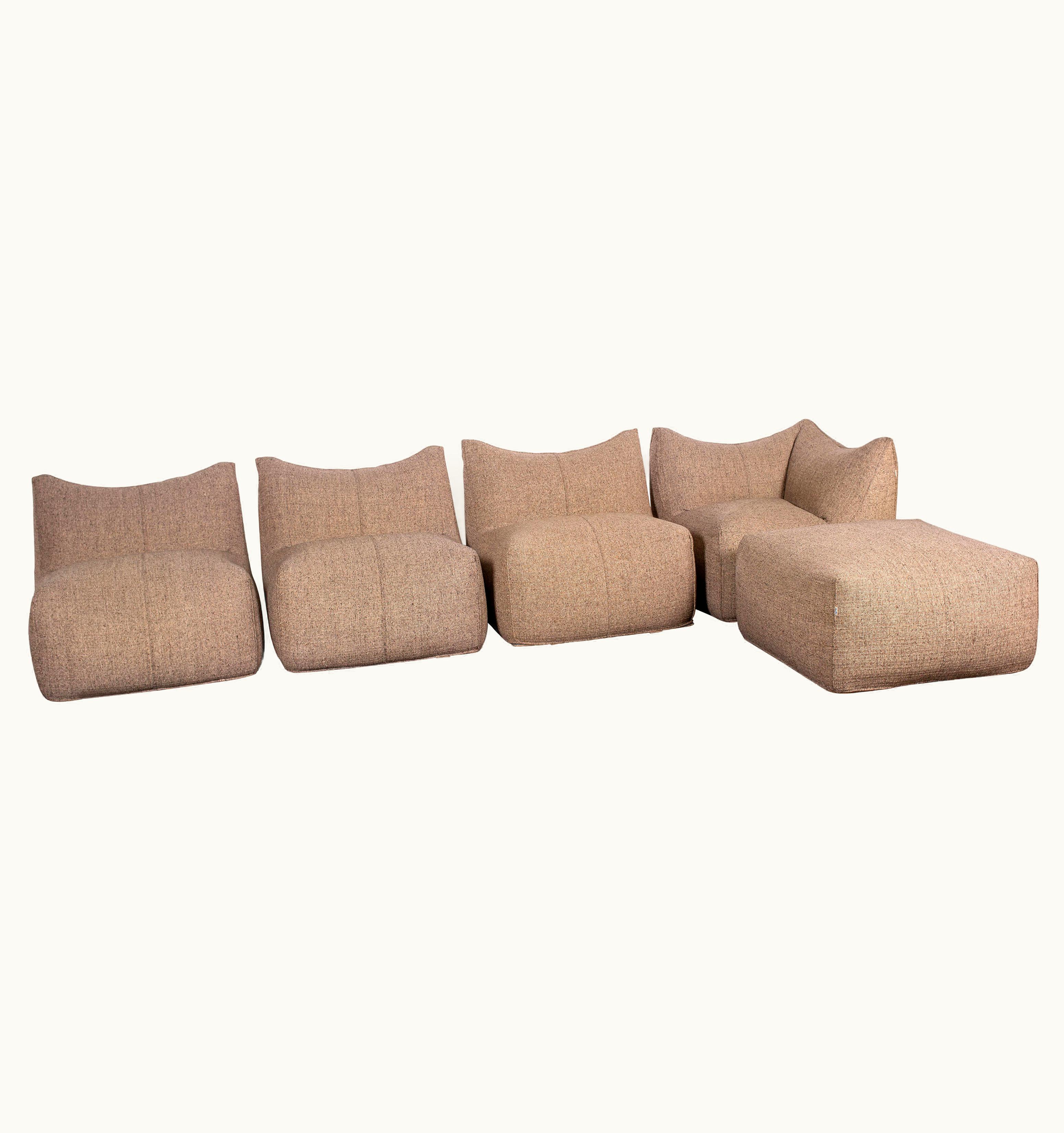 Mario Bellini Mario Bellini 1970s Mario Bellini 5-Piece Bambole Sofa Set For B&B Italia