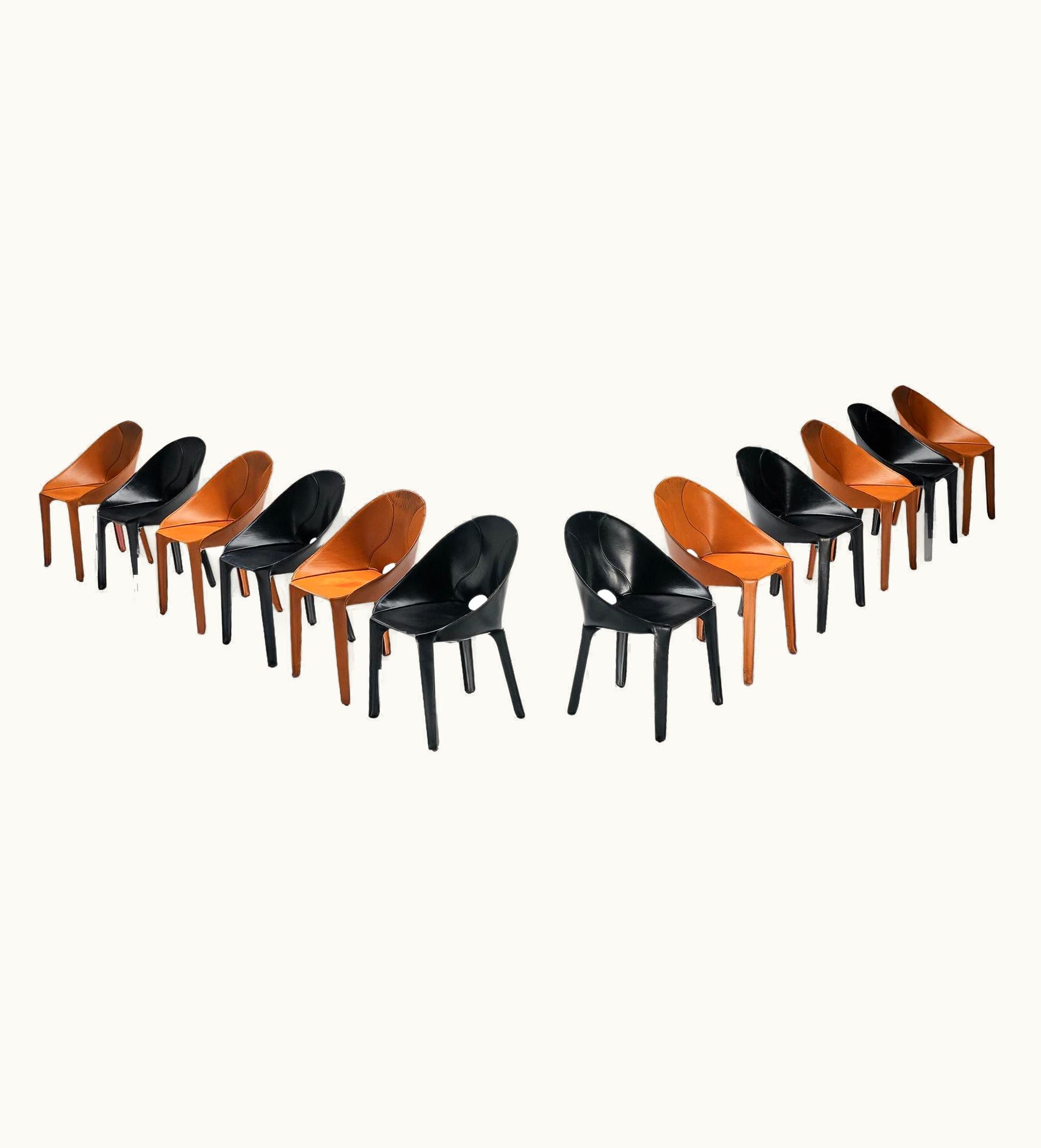 Mario Bellini Mario Bellini For Cassina Set Of Twelve 'Lira E Liuto' Dining Chairs