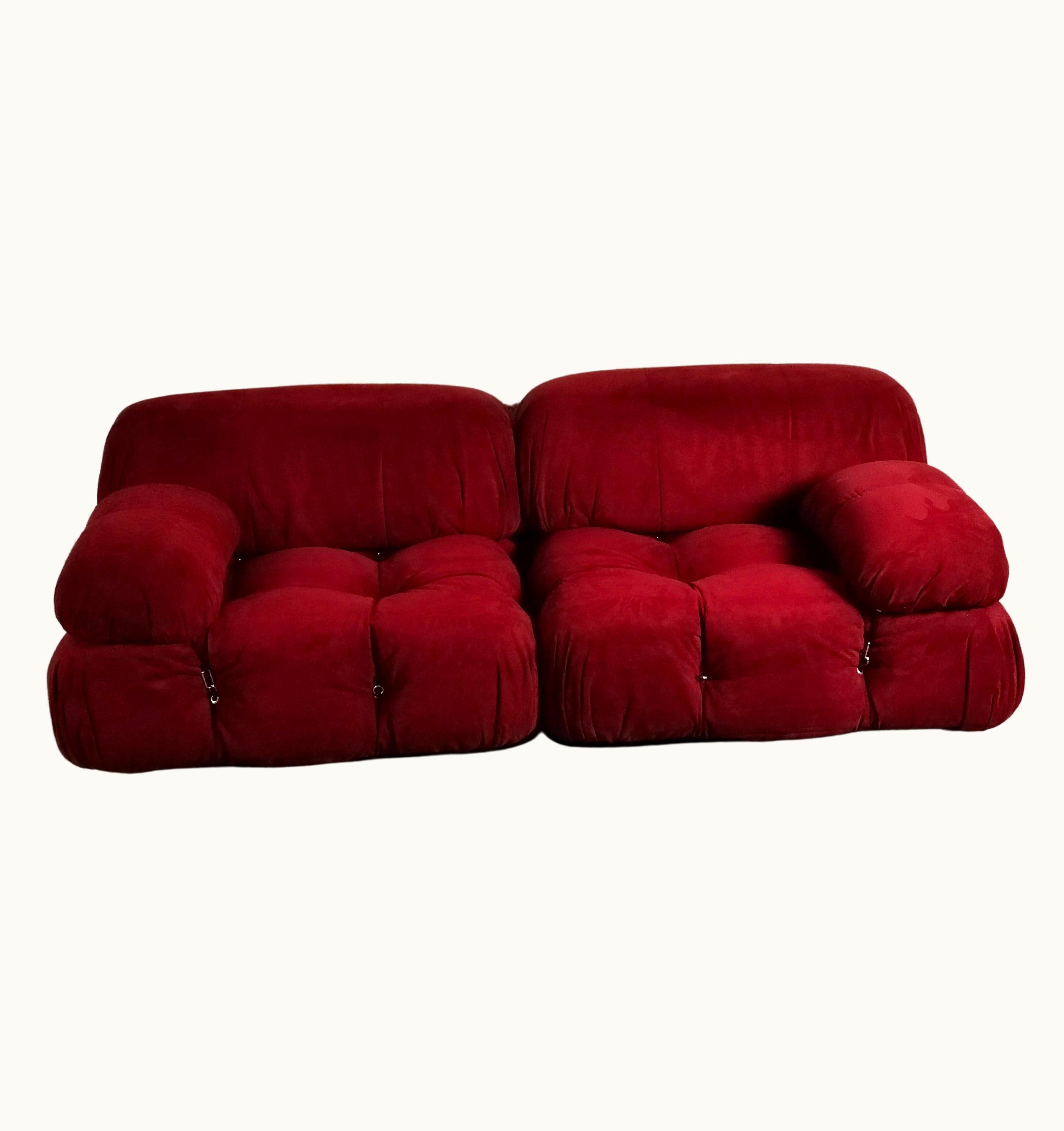 Mario Bellini Mario Bellini Camaleonda Red Sofa By Mario Bellini For B&B Italia, 1970s