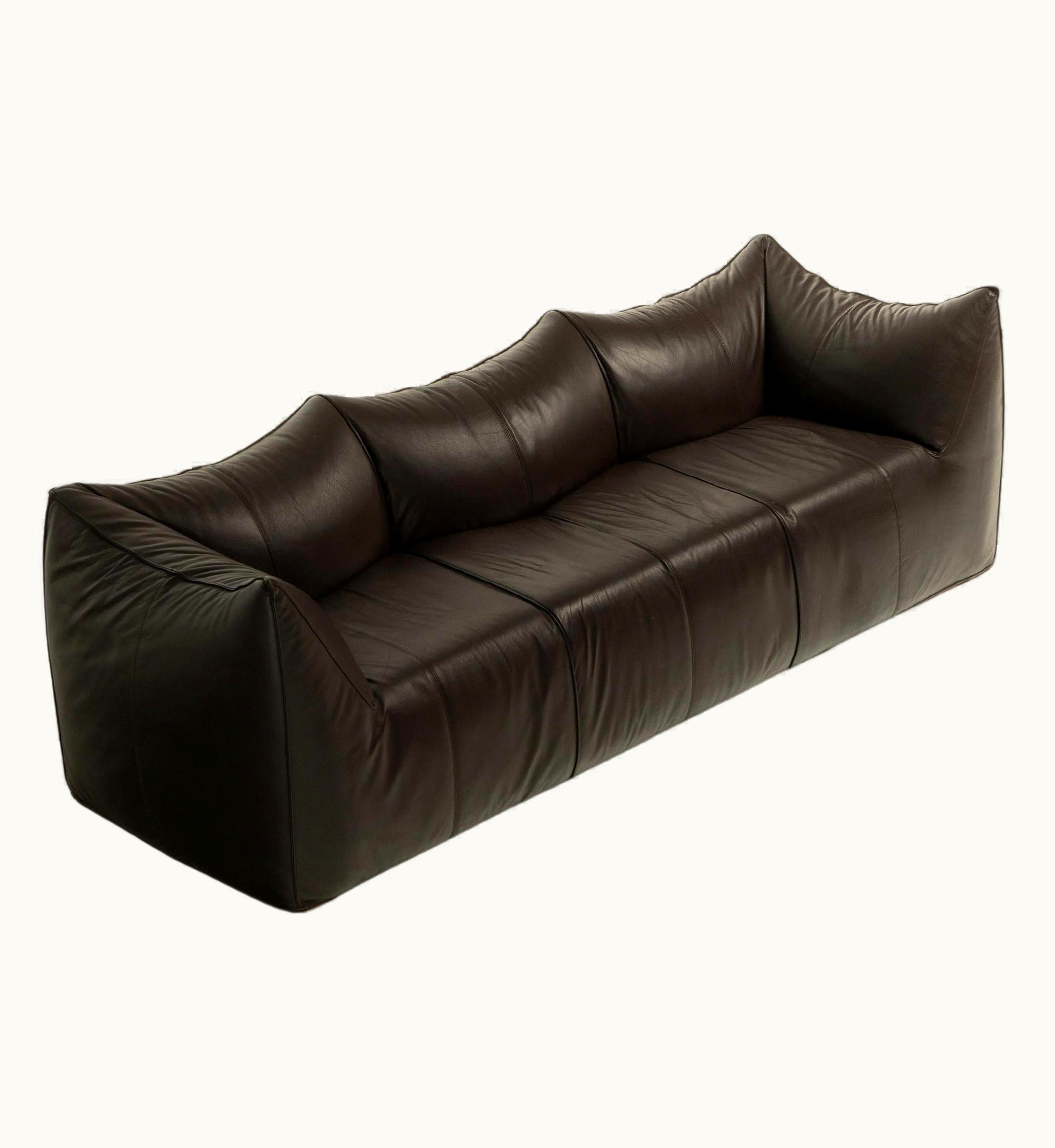 Mario Bellini Mario Bellini Bambole Sofa In Brown B&B Italia 1973 3-Seater