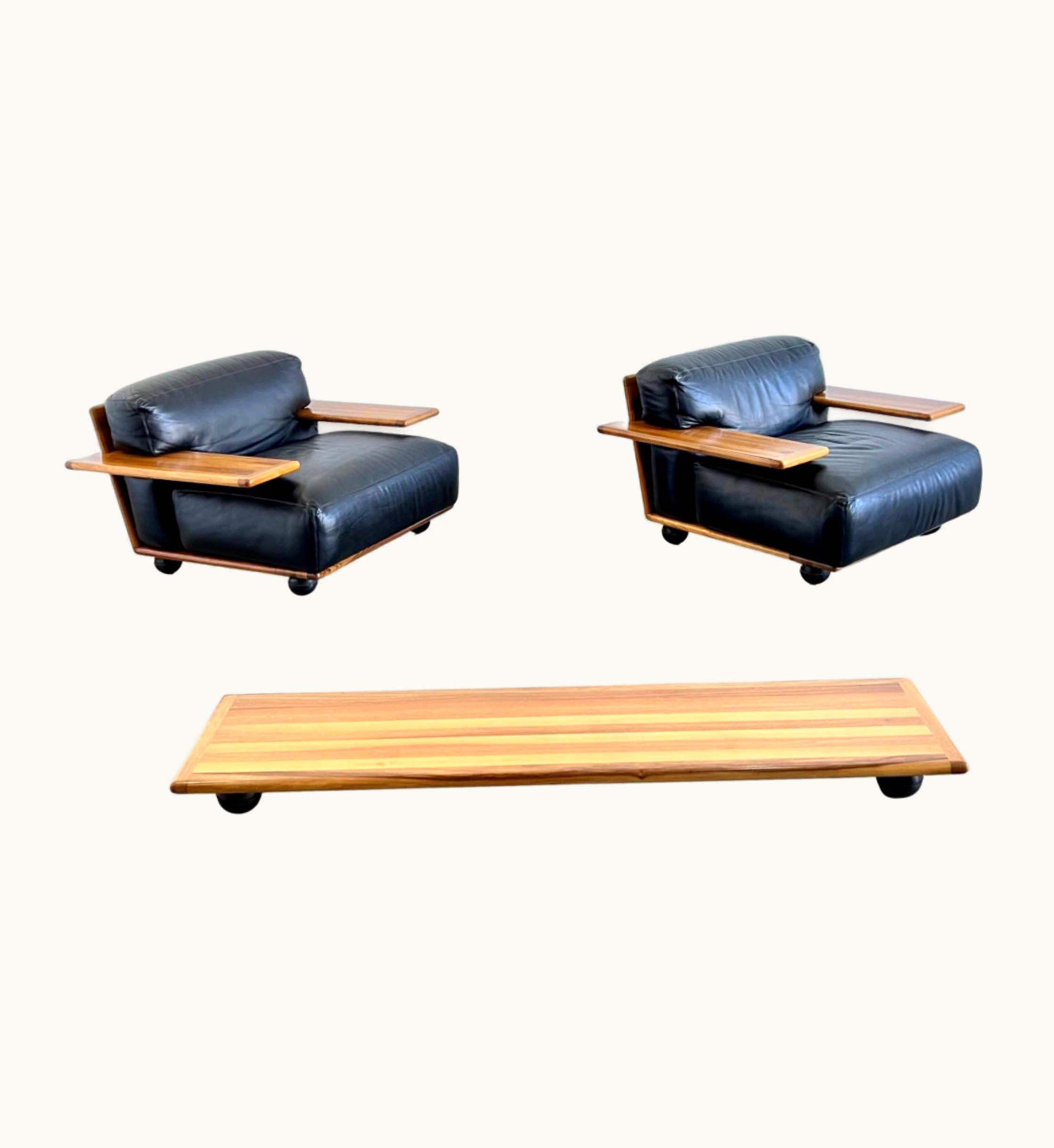 Mario Bellini Mario Bellini La Pianura Lounge Chairs And Coffee Table By Mario Bellini For Cassina