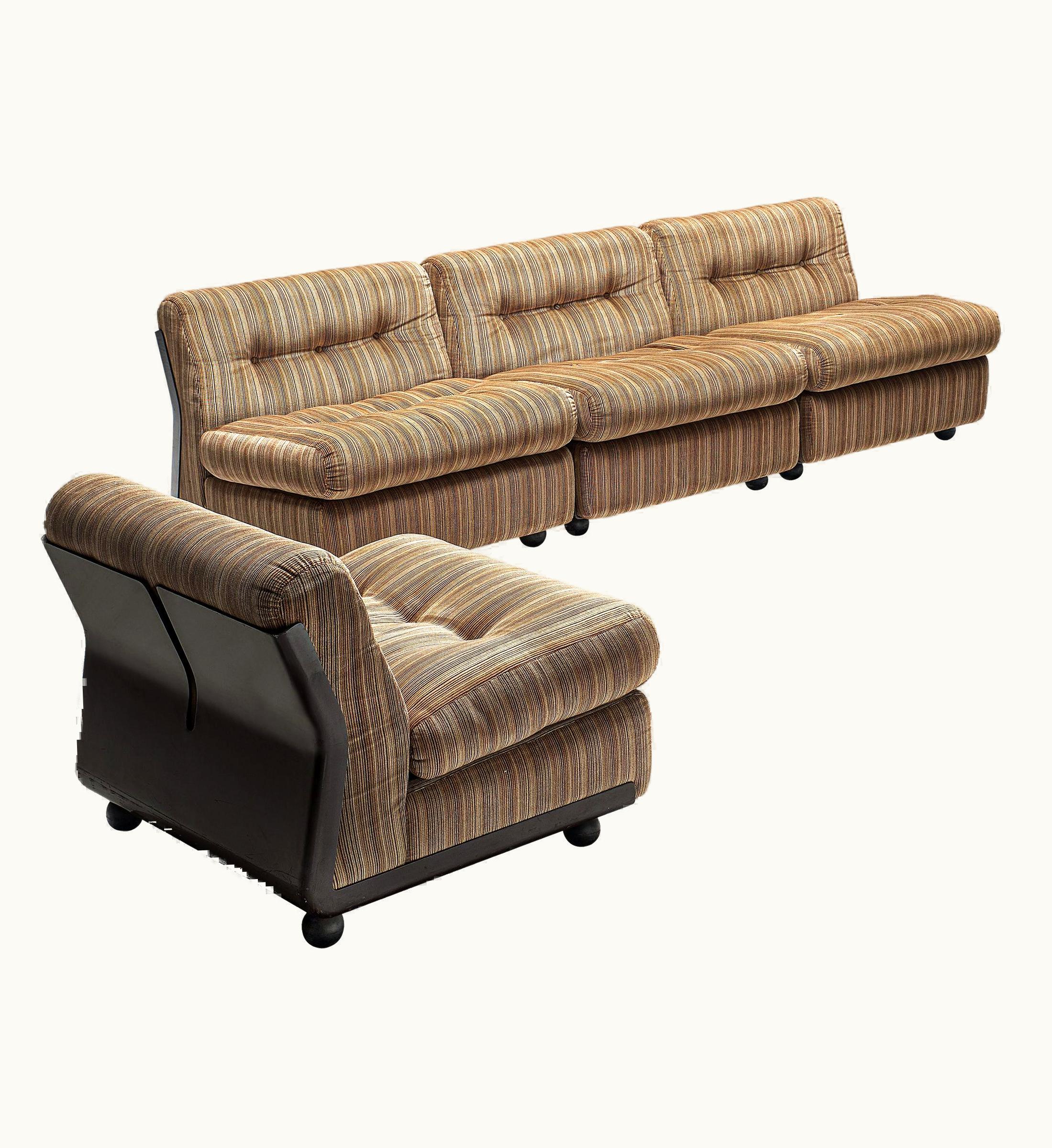 Mario Bellini Mario Bellini 'Amanta' Modular Sofa In Original Striped Fabric