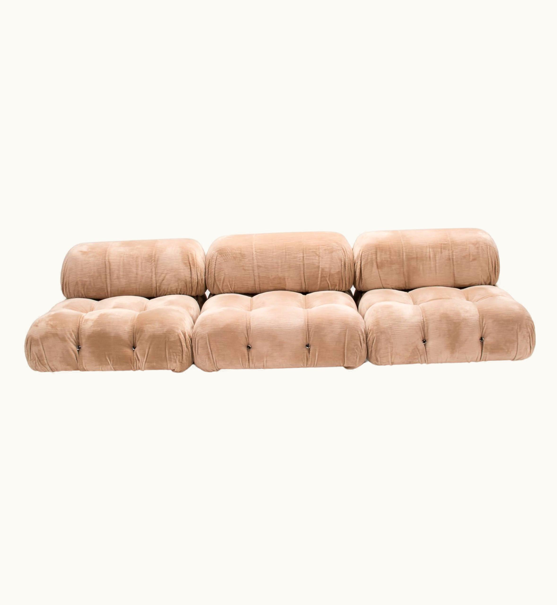Mario Bellini Mario Bellini For B&B Italia Camaleonda Beige 3 Seat Sectional Sofa, 1970s
