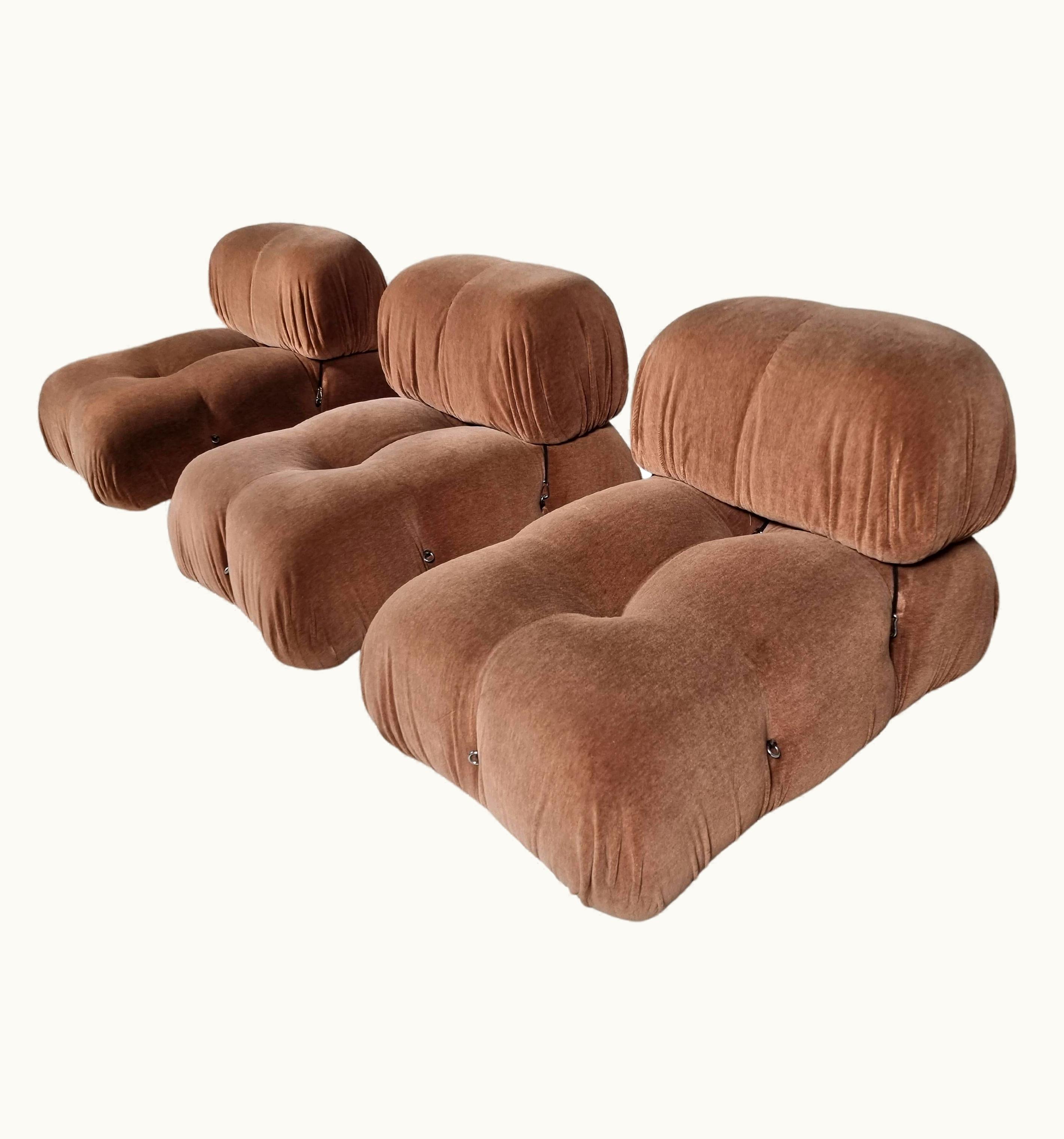 Mario Bellini Mario Bellini Camaleonda Chairs In Original Fabric By Mario Bellini For C&B Italia, 1970s