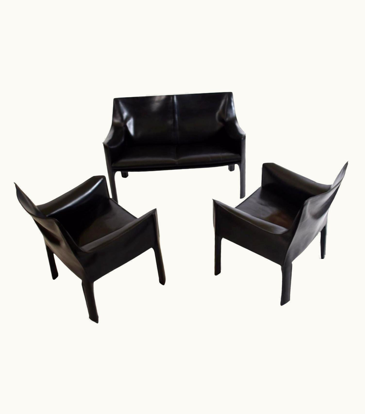 Mario Bellini Mario Bellini CAB 414 Lounge Chairs & Settee By Mario Bellini For Cassina