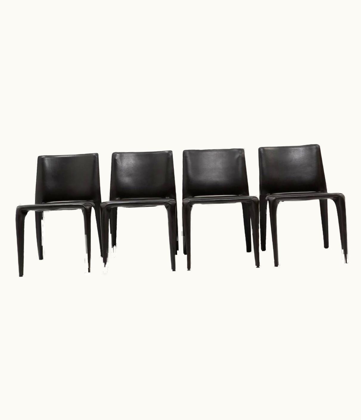 Mario Bellini Mario Bellini "Bull" Side Chairs For Cassina, Set Of Four, 1990s