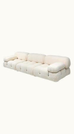 Mario Bellini Mario Bellini Camaleonda Three-Seater In Boucle Wool With 2 Armrests By Mario Bellini, 1970's