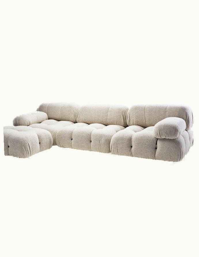 Mario Bellini Mario Bellini Ivory "Camaleonda" Modular Sofa In 4 Segments By Mario Bellini, Italy 1971