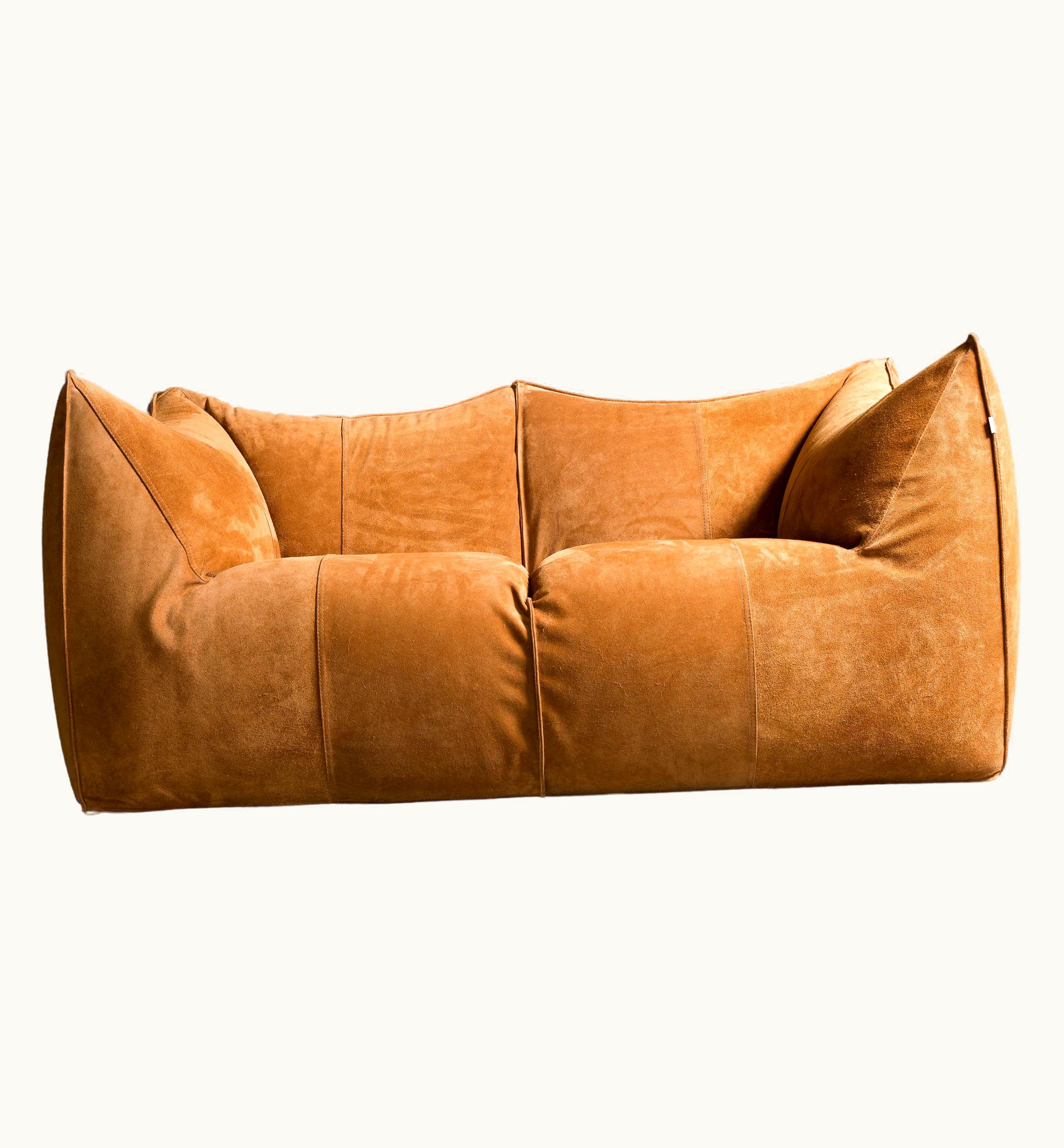 Mario Bellini Mario Bellini B&B Italia Le Bambole Sofa In Suede Leather