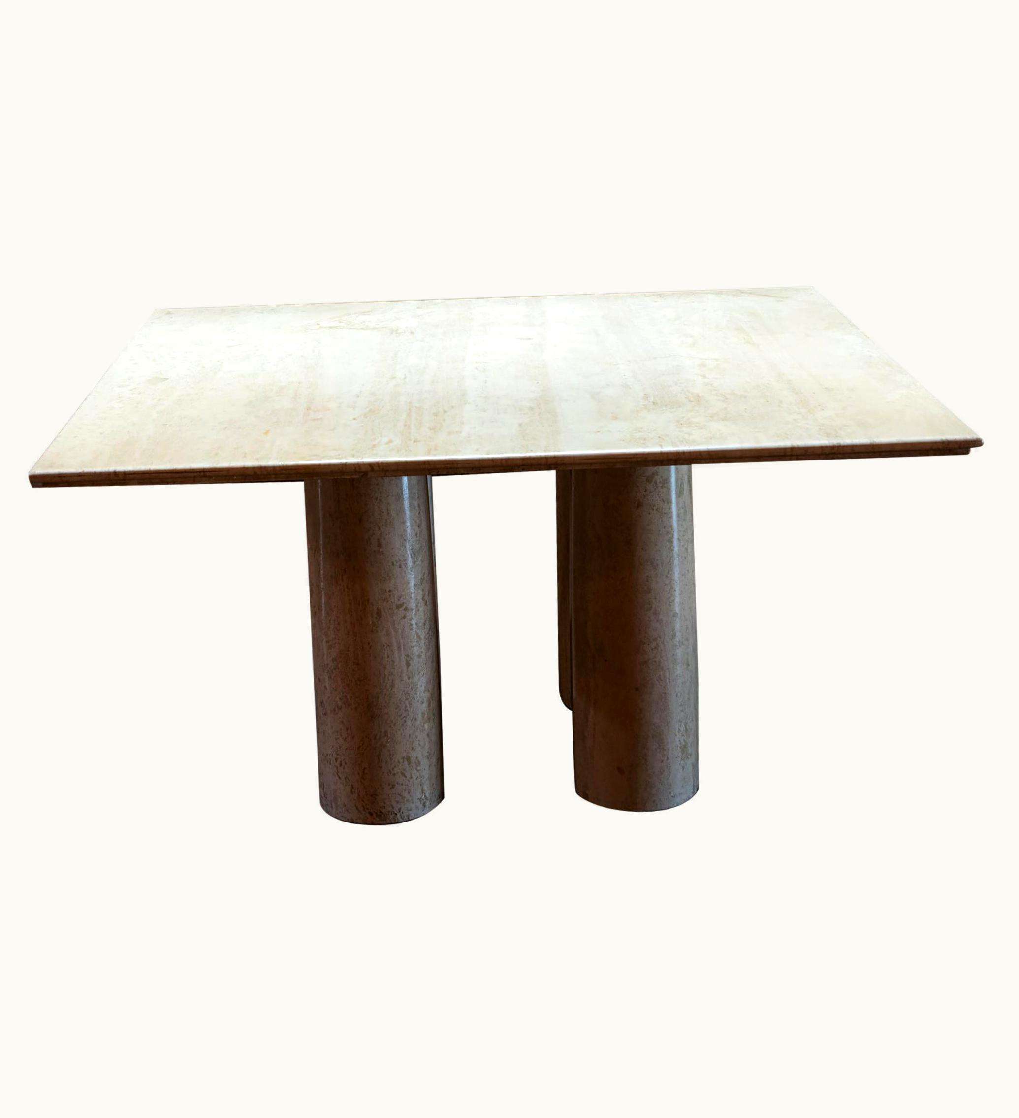 Mario Bellini Mario Bellini Il Colonnato Dining Table In Marble, Italy, 1970s