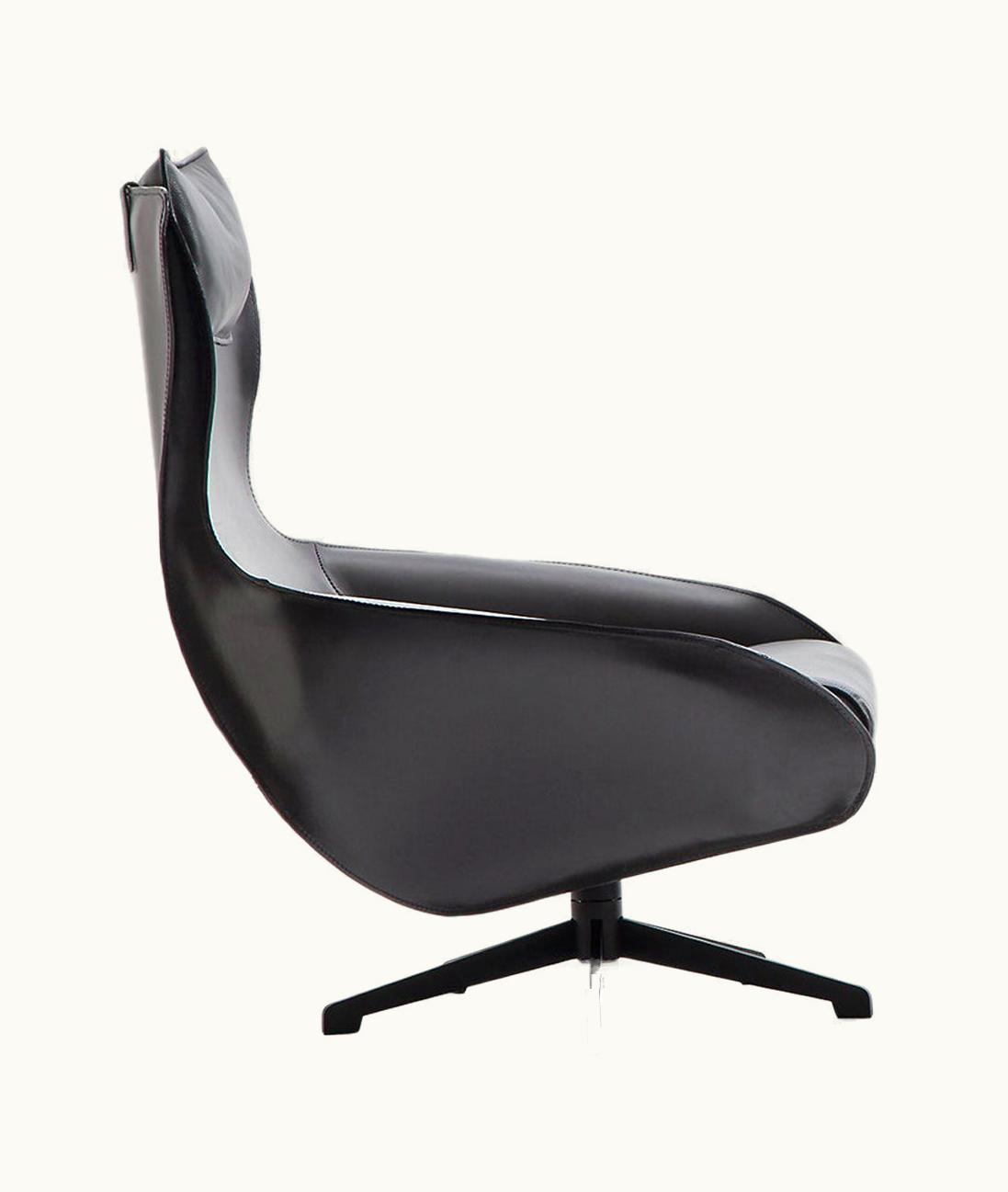 Mario Bellini Mario Bellini 'Cab' Lounge Chair, Tubular Steel And Leather By Cassina
