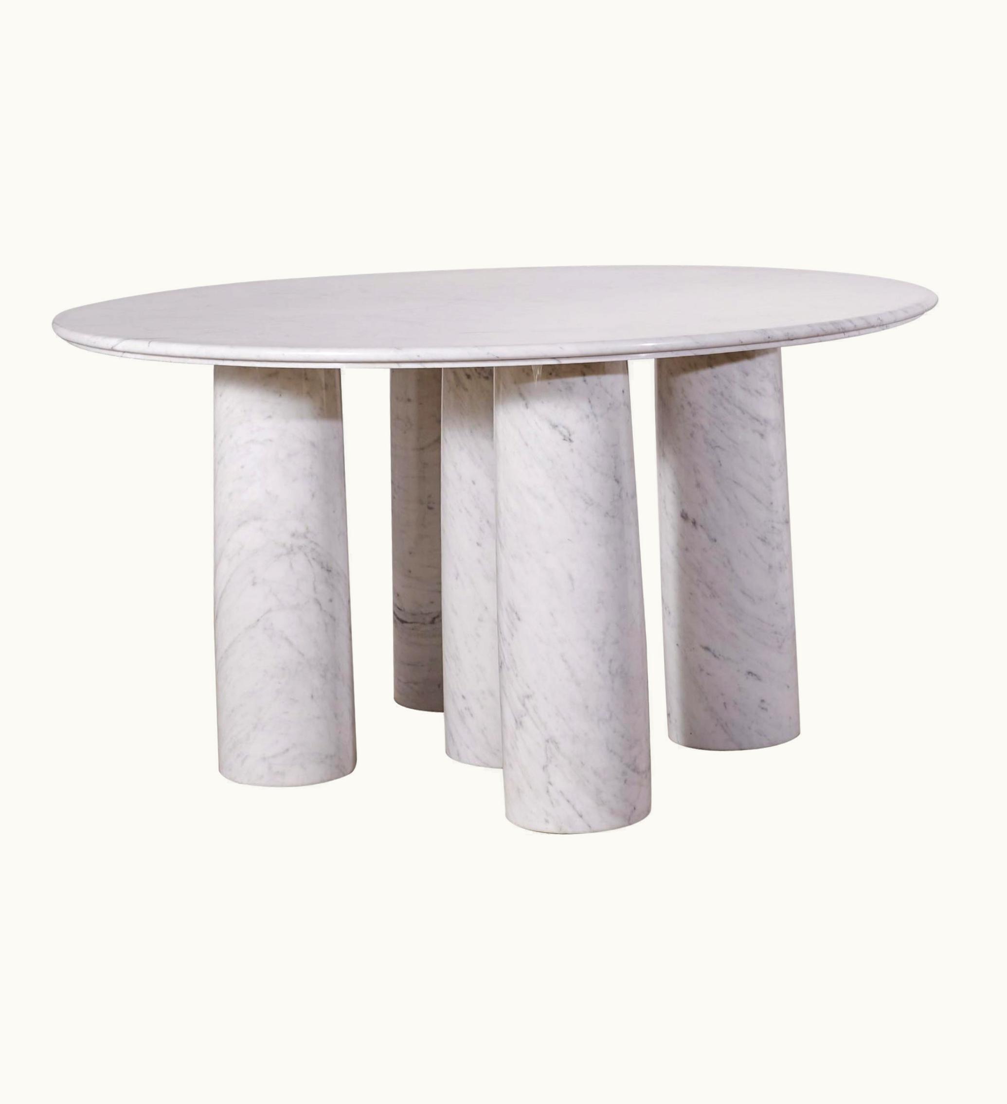 Mario Bellini Mario Bellini Carrara Marble Dining Table For Cassina