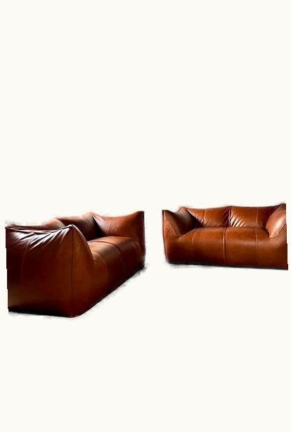 Mario Bellini Mario Bellini B&B Italia Le Bambole Sofa In Tan Leather