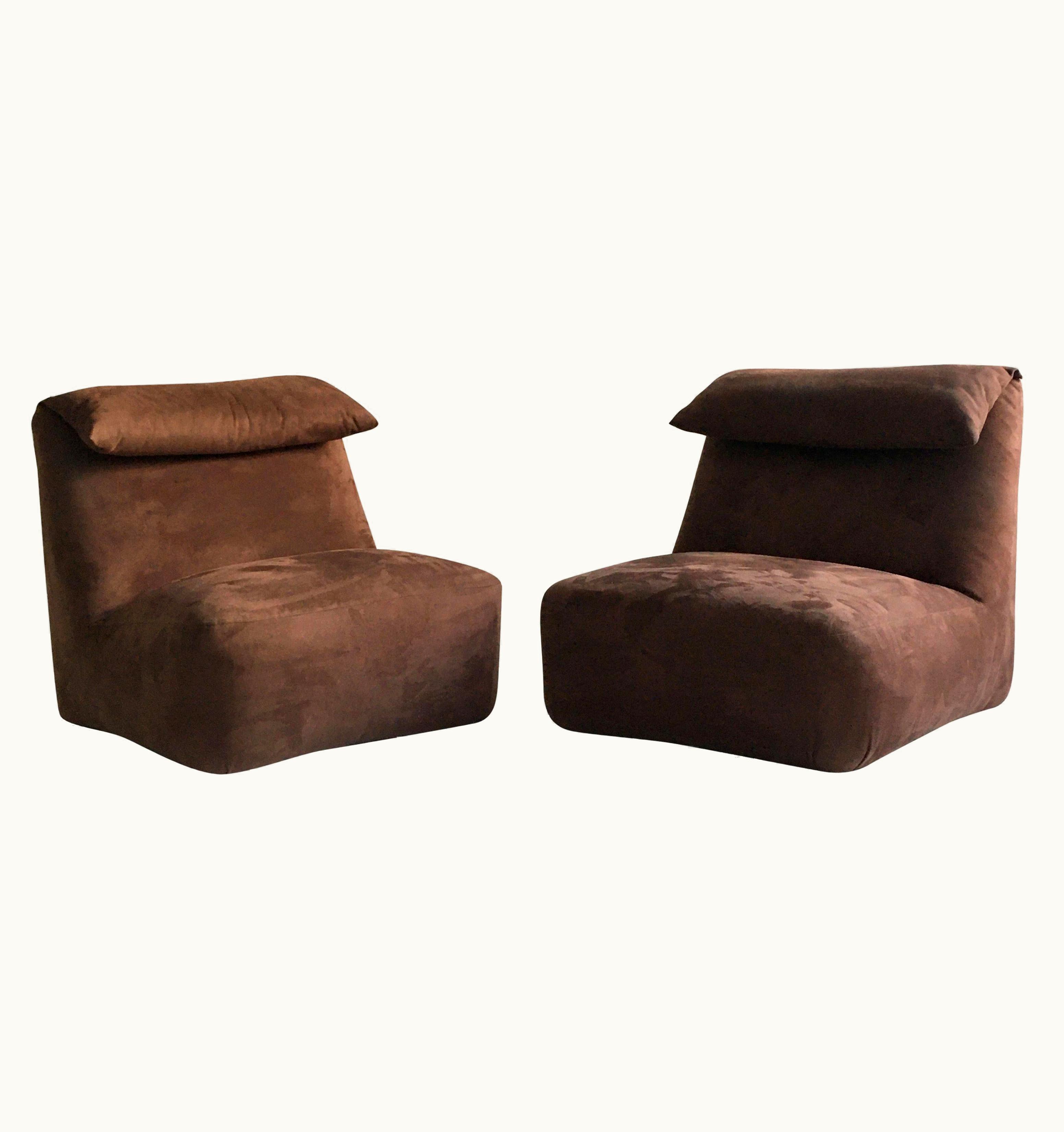 Mario Bellini Mario Bellini Pair Of 'Le Bambole' Lounge Chairs, Italy, 1970s