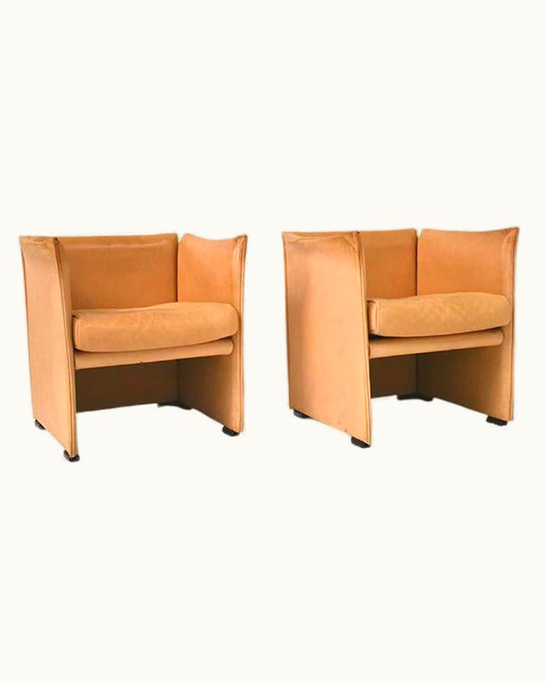 Mario Bellini Mario Bellini Pair Of Vintage 1970s Armchairs, Design By Mario Bellini For Cassina Production