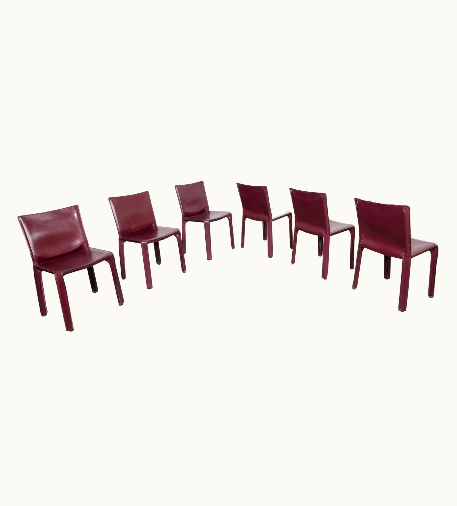 Mario Bellini Mario Bellini CAB Chairs By Mario Bellini For Cassina, Set Of 6