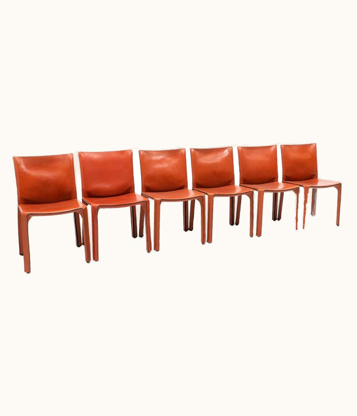 Mario Bellini Mario Bellini Cab 412 Chairs By Mario Bellini For Cassina, Set Of 6