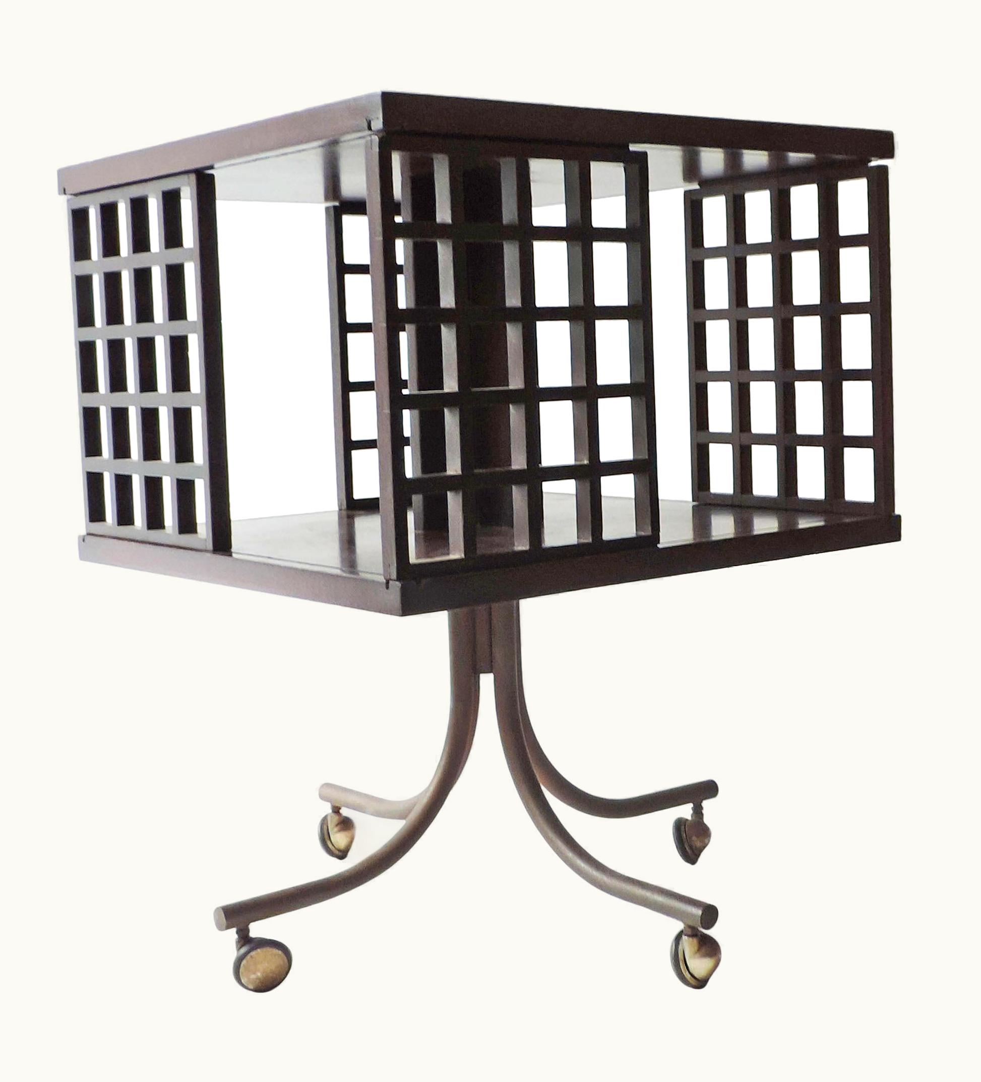 Mario Bellini Mario Bellini Rotating Library Side Table For La Rinascente, Italy, 1960s