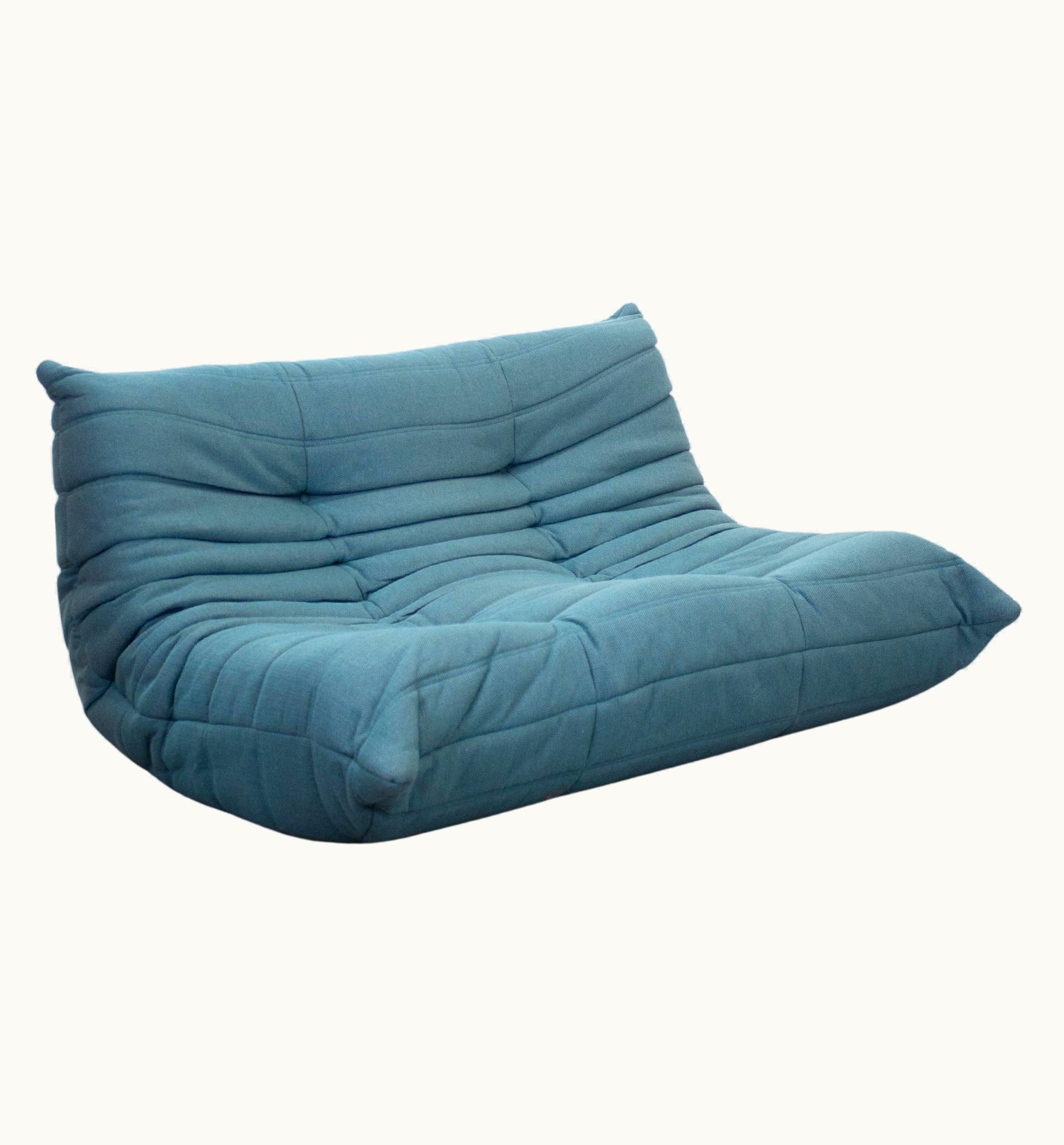 Michel Ducaroy Michel Ducaroy Ligne Roset Togo 2 Seater Sofa By Michel Ducaroy 'Teal Green'