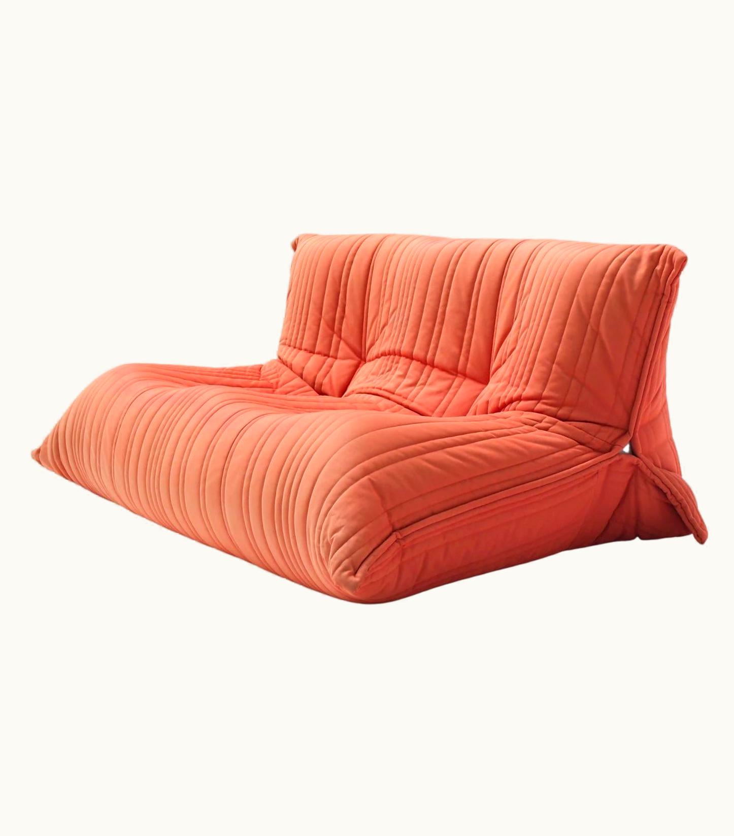 Michel Ducaroy Michel Ducaroy Very Rare Yoko Sofa In Its Original Fabric By Michel Ducaroy For Ligne Roset
