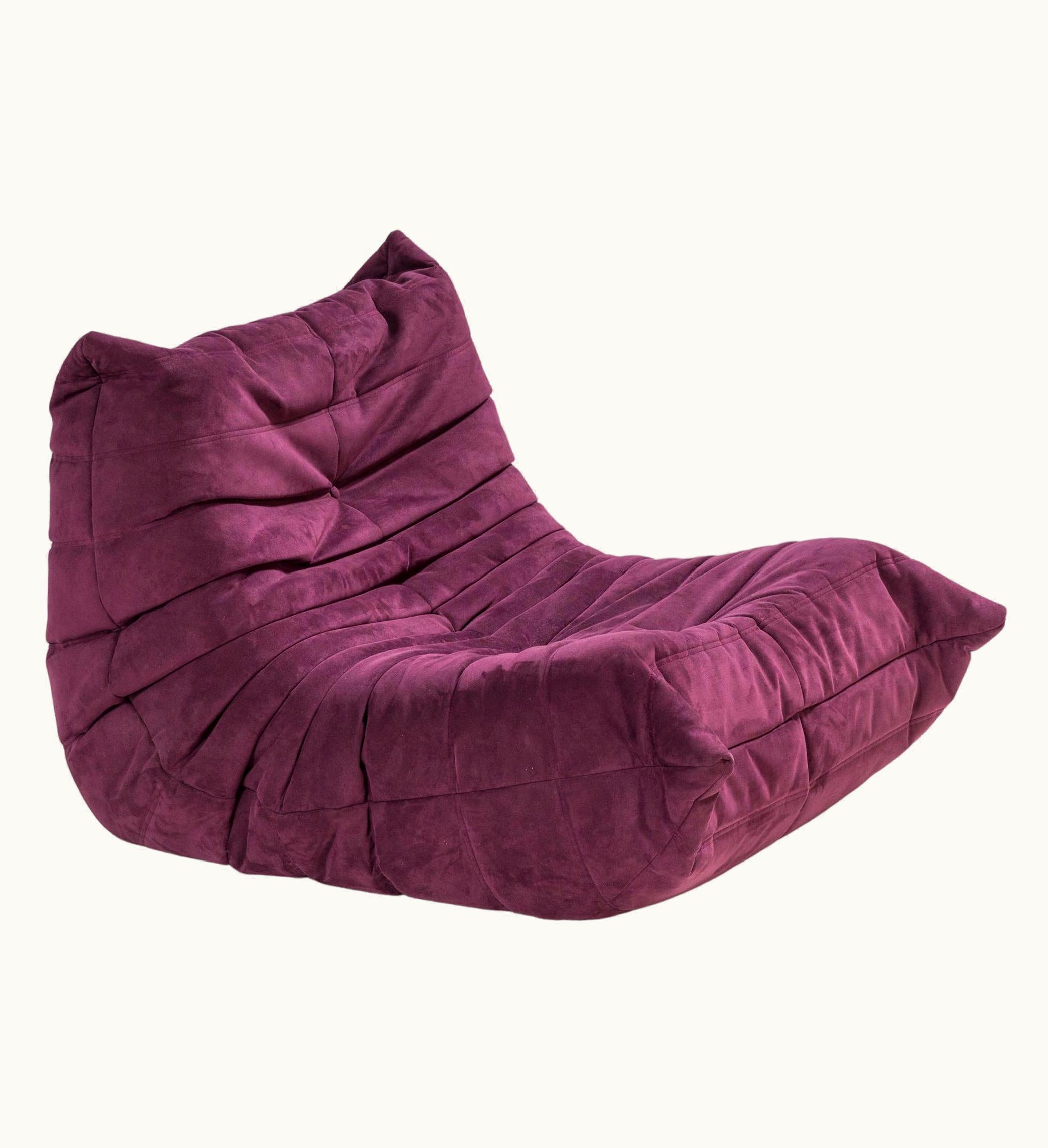Michel Ducaroy Ligne Roset By Michel Ducaroy Togo Aubergine Armchair