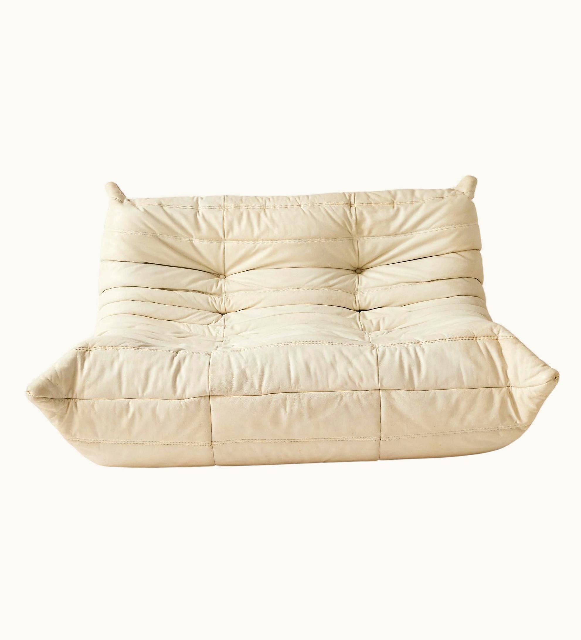 Michel Ducaroy Michel Ducaroy 1970s Ligne Roset Togo 2 Seater Sofa By Michel Ducaroy In White