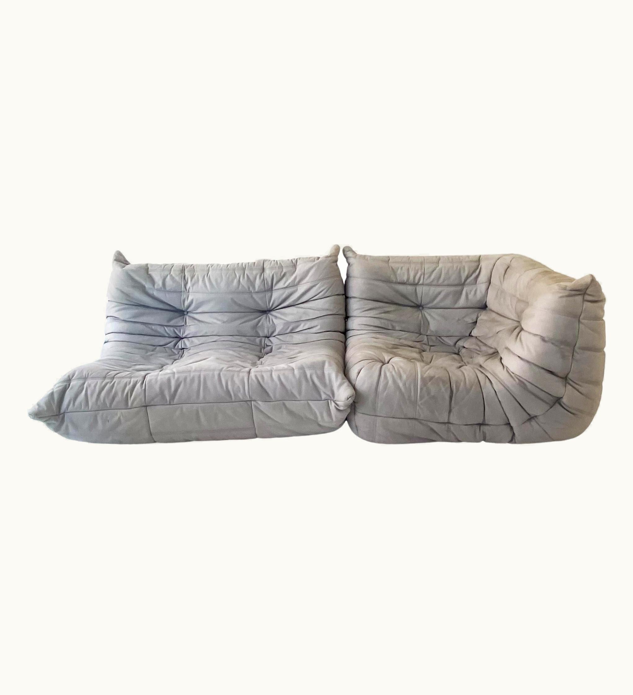 Michel Ducaroy Michel Ducaroy Mid-Century Modern Togo 2 Seater Sofa & Corner By Michel Ducaroy For Ligne Roset