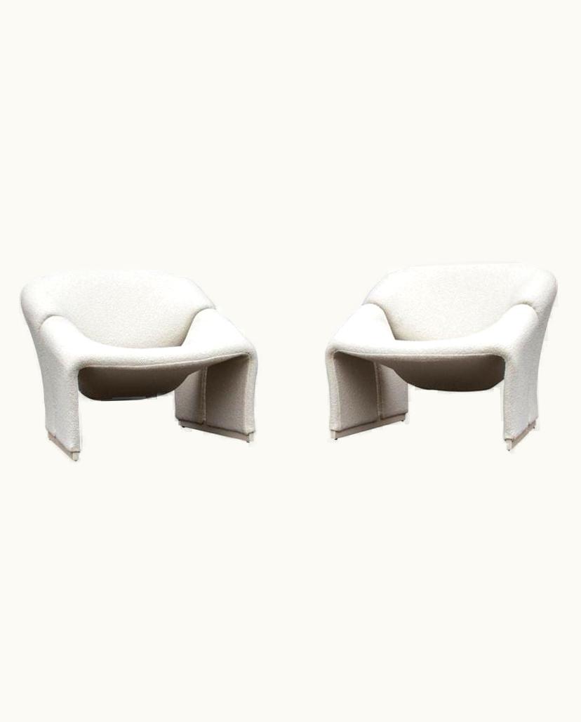 Pierre Paulin Pierre Paulin Pair Of Pierre Paulin Lounge Chairs Early French Model F580 For Artifort
