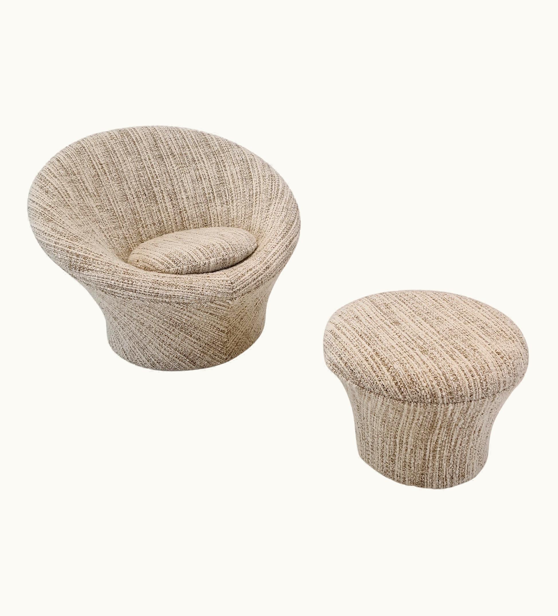 Pierre Paulin Pierre Paulin Mushroom Armchair And Ottoman By Pierre Paulin For Artifort, 1960s UZ0194077