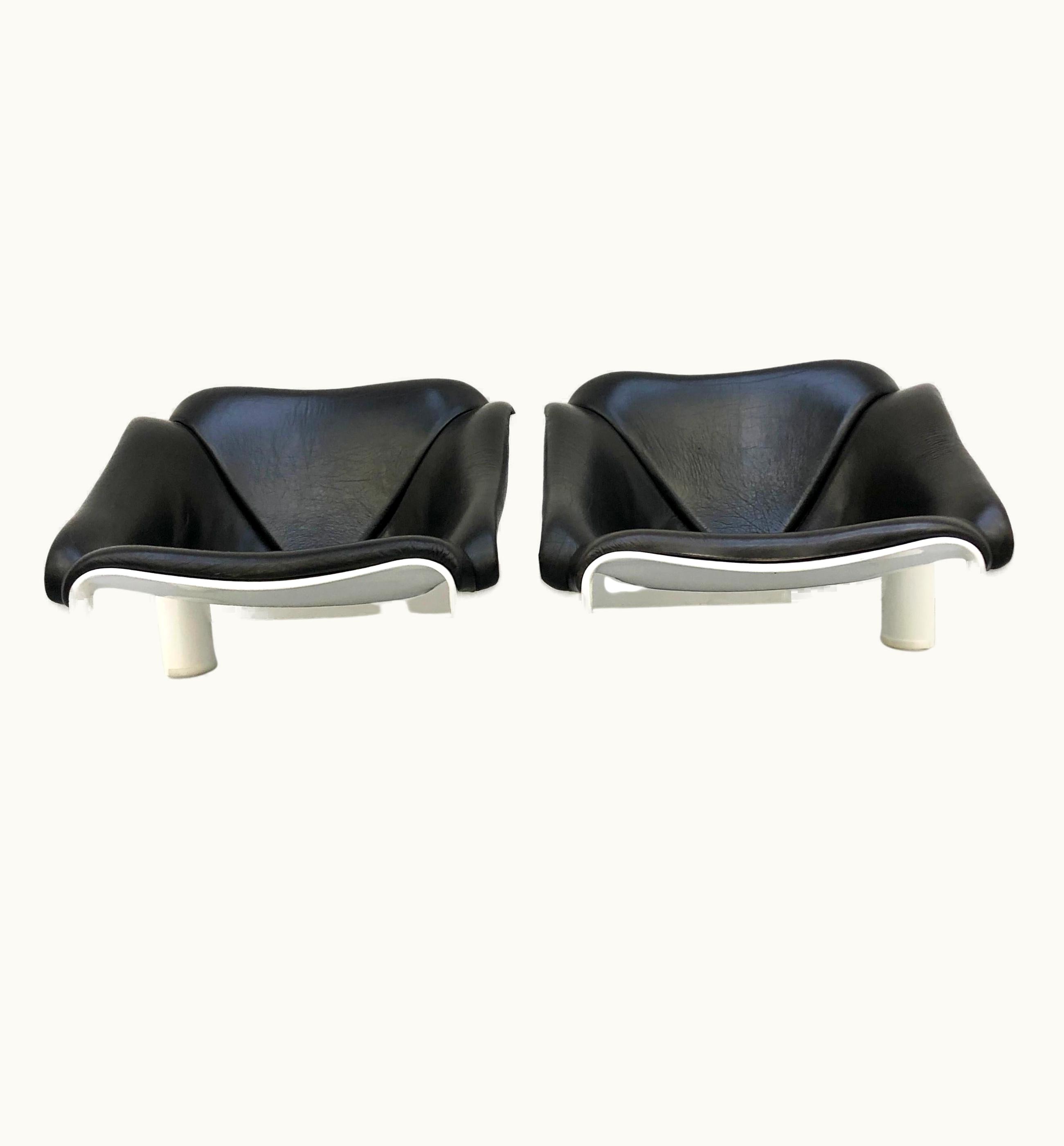 Pierre Paulin Pierre Paulin Pair Of Armchairs F300 By Pierre Paulin