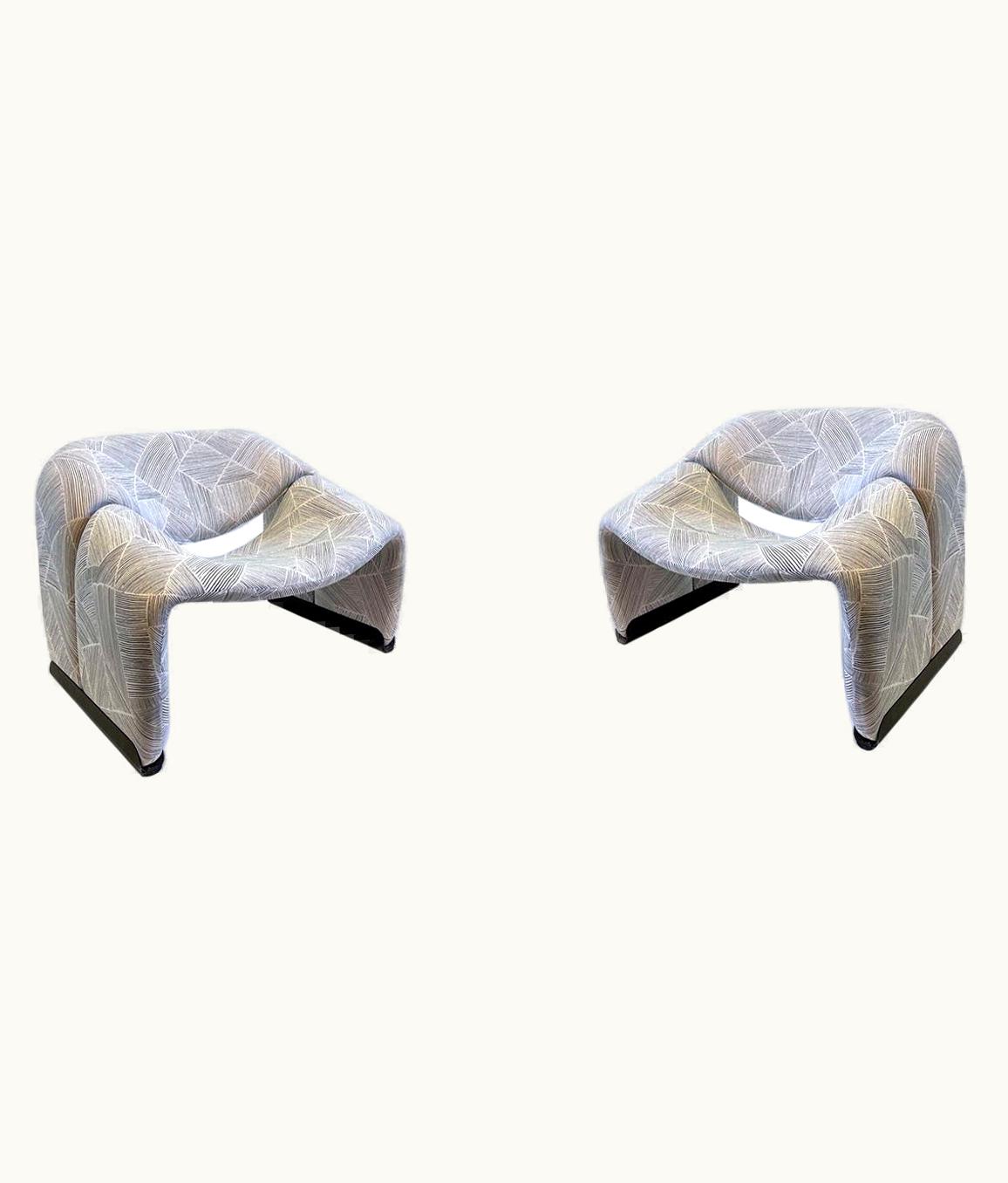 Pierre Paulin Pierre Paulin Pair Of Groovy Lounge Chairs By Pierre Paulin