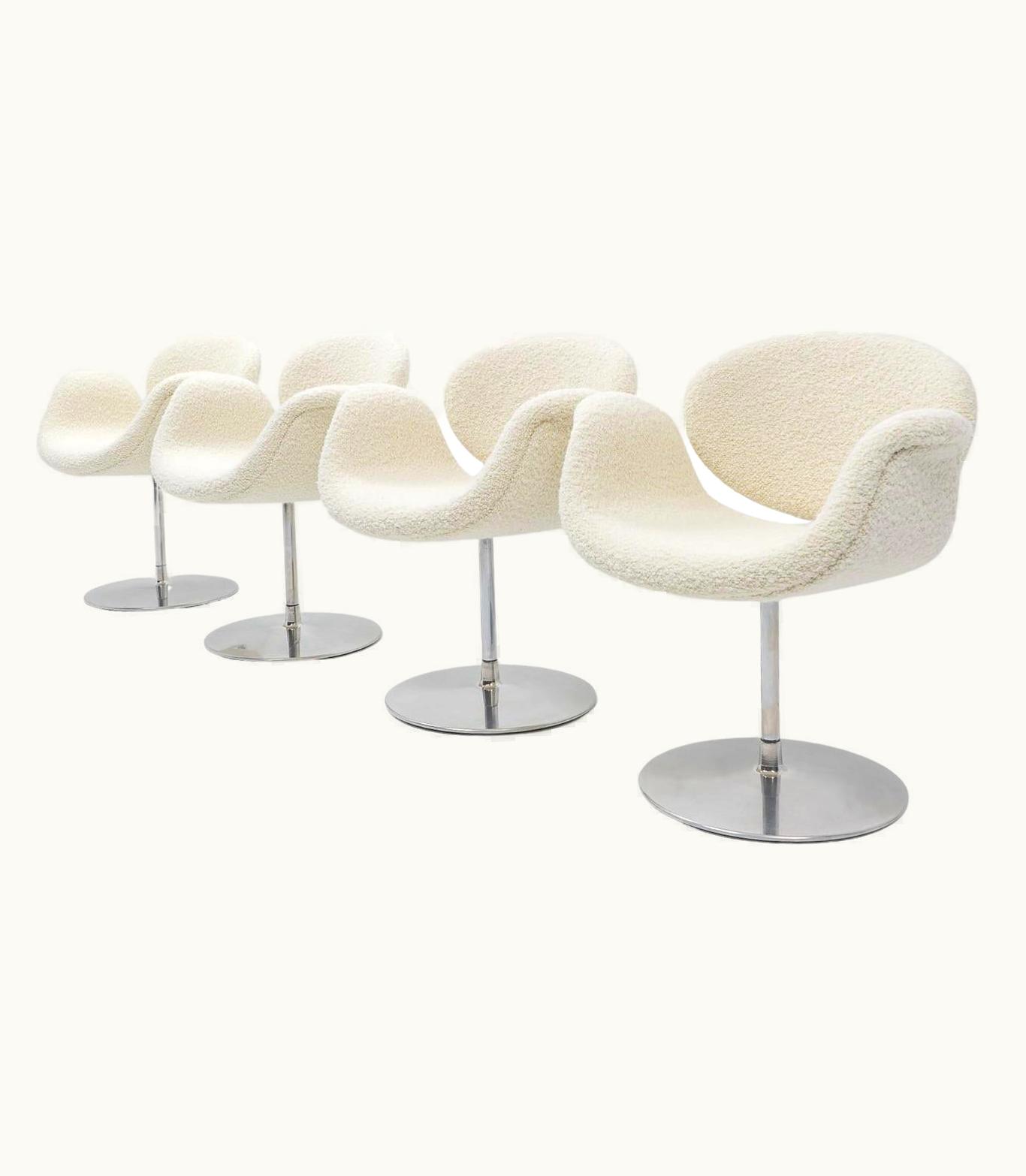 Pierre Paulin Pierre Paulin French Design Classic Pierre Paulin, Small Tulip Chairs, Set Of Four, 1980s