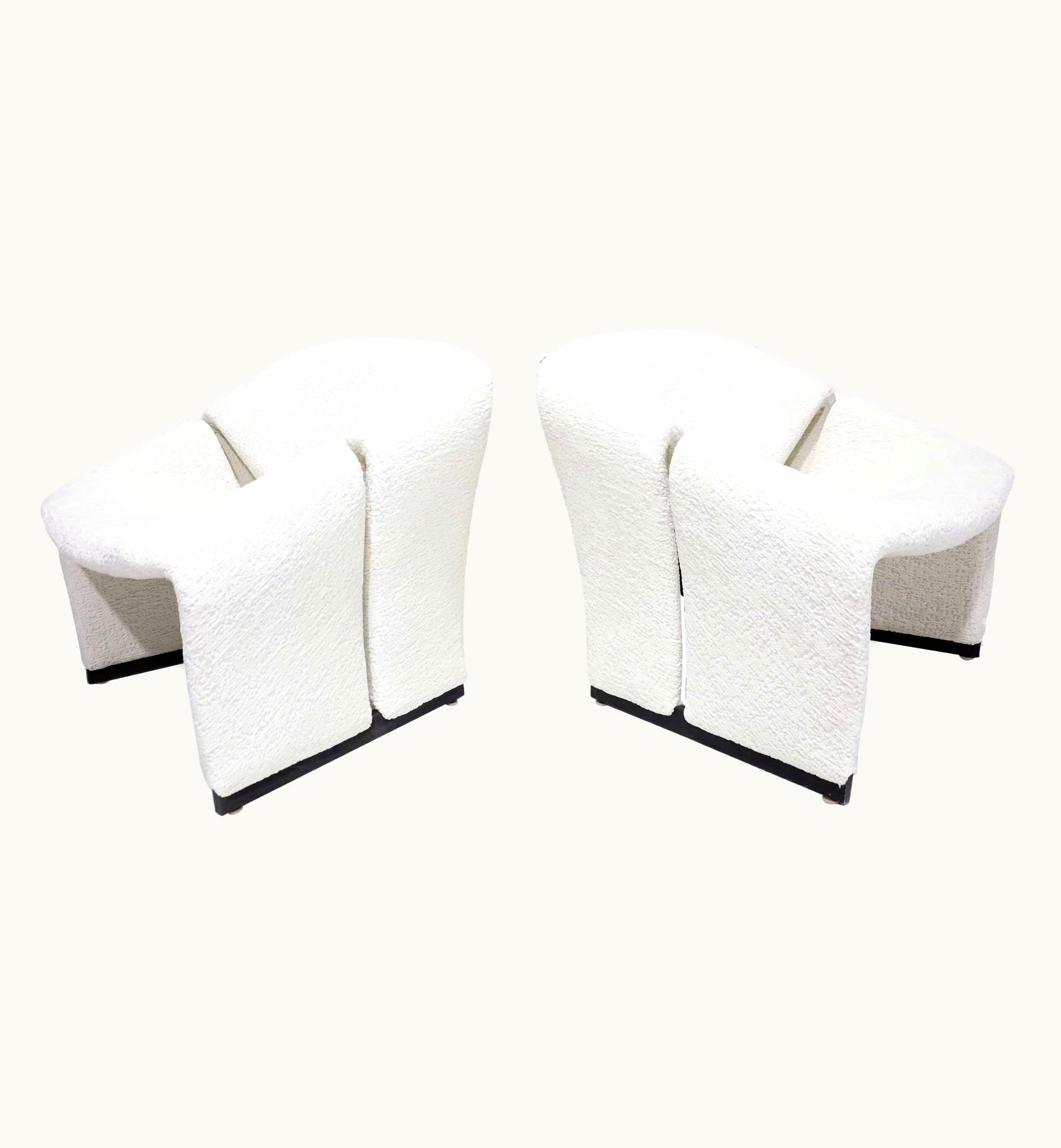 Pierre Paulin Pierre Paulin Pair Of Early F580 Groovy Chairs By Pierre Paulin For Artifort, 1960s, In White