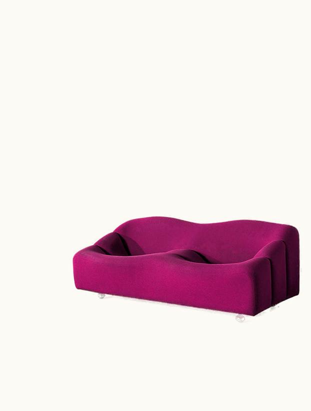 Pierre Paulin Pierre Paulin For Artifort ¬¨¬•ABCD¬¨¬• Settee In Fuchsia Upholstery