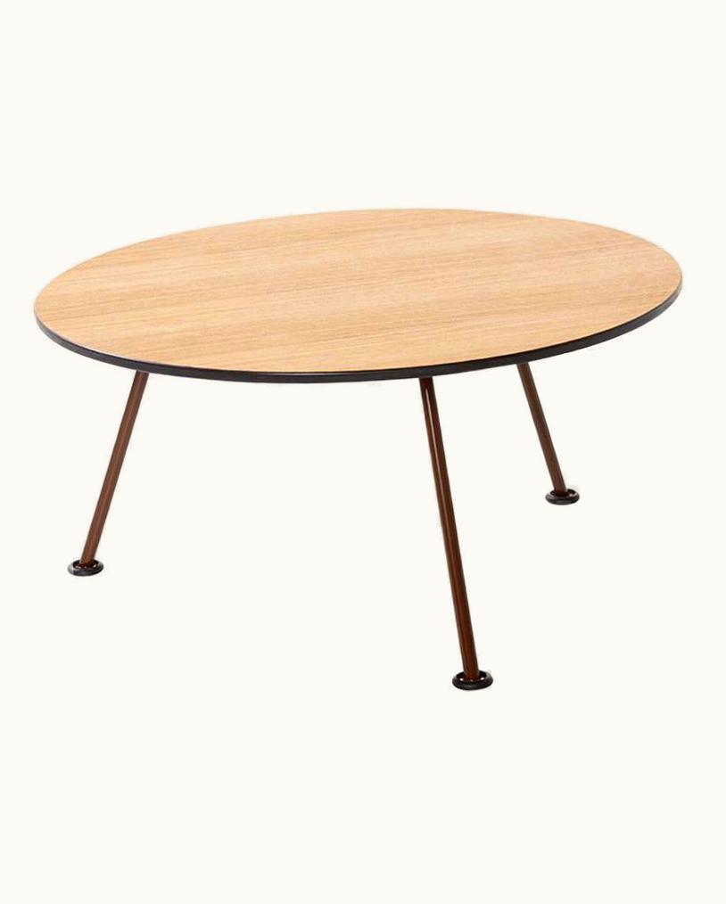 Pierre Paulin Pierre Paulin Artifort Orange Slice High Coffee Table In Oak By Pierre Paulin