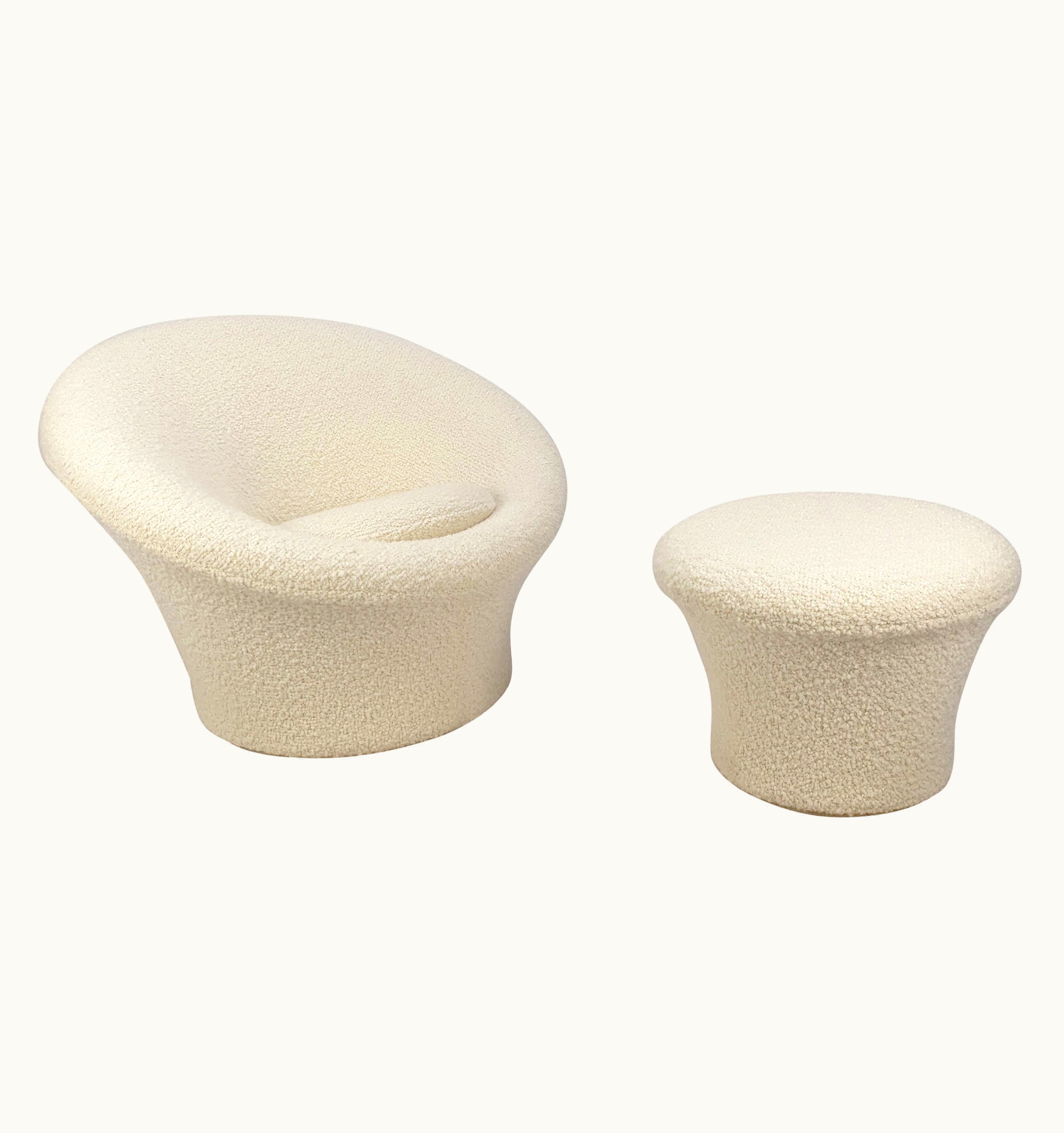Pierre Paulin Pierre Paulin Mid Century Mushroom Armchair And Ottoman By Pierre Paulin For Artifort, 1960s