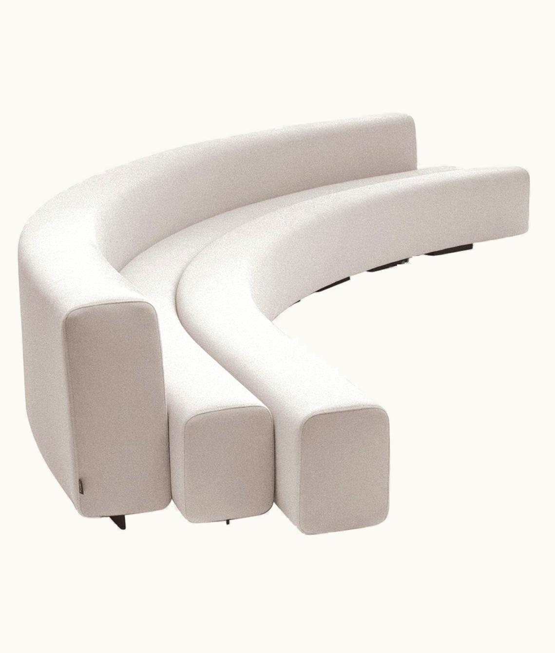 Pierre Paulin Pierre Paulin Osaka Shell White Flexible Curve Sofa 480cm By La Cividina
