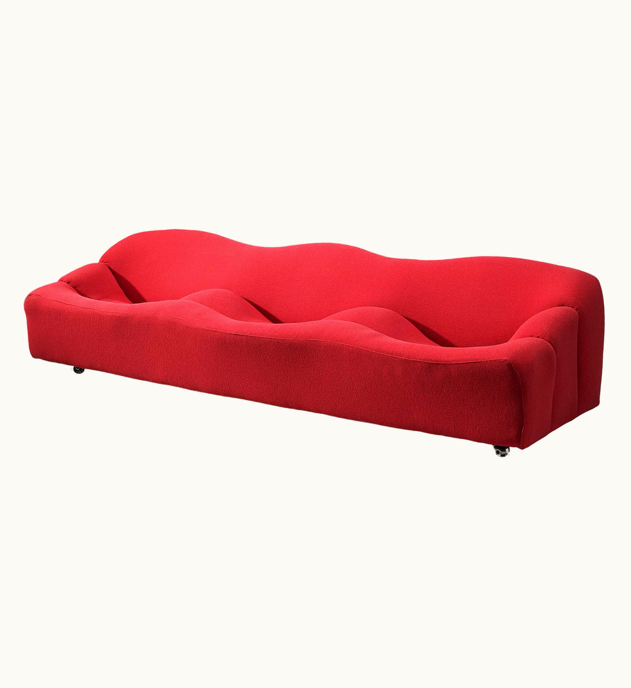Pierre Paulin Pierre Paulin For Artifort Three-seater 'ABCD' Sofa In Red Upholstery