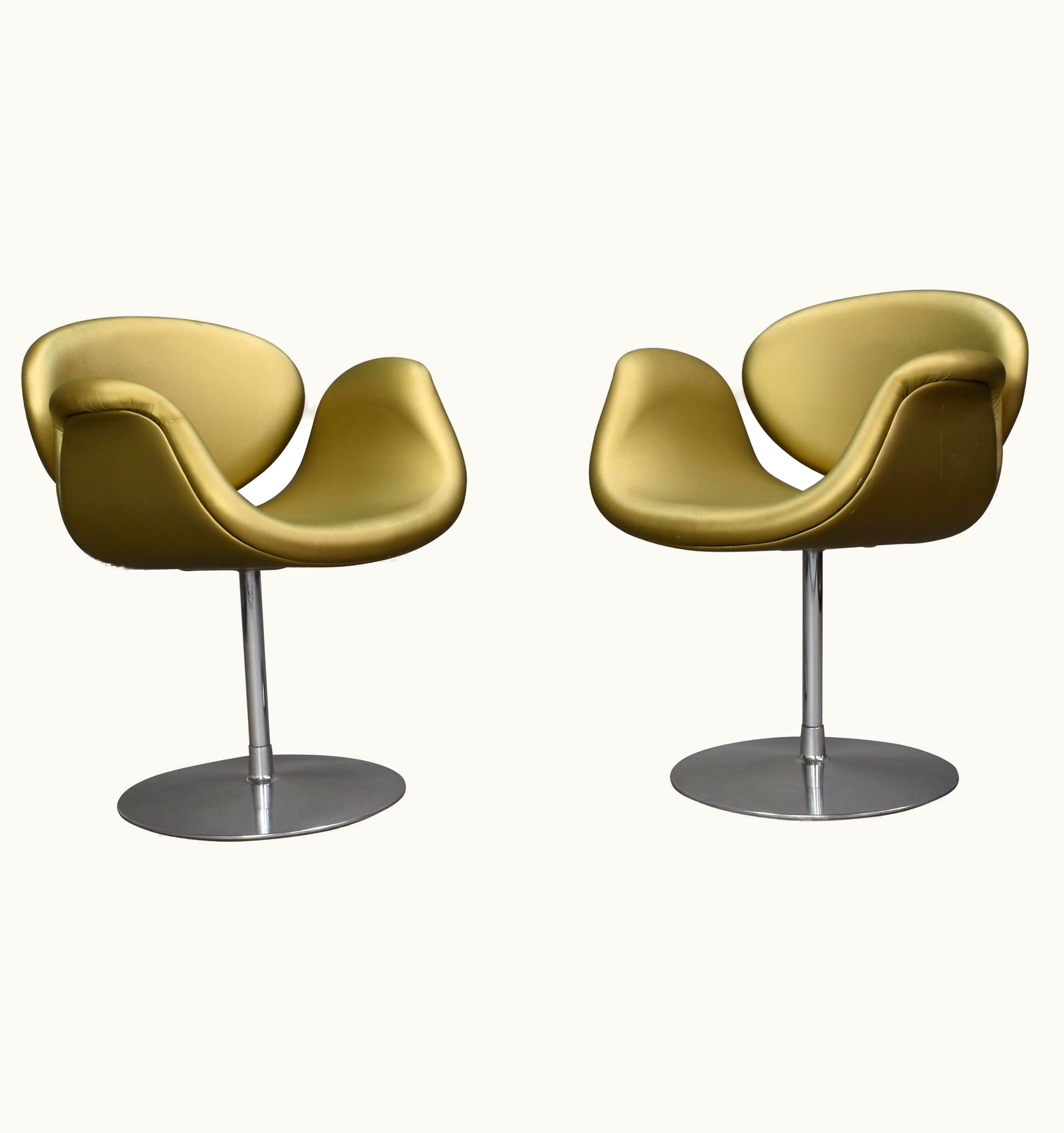 Pierre Paulin Pierre Paulin 2 Limited Edition Pierre Paulin Tulip Swivel Armchairs For Artifort, 1965