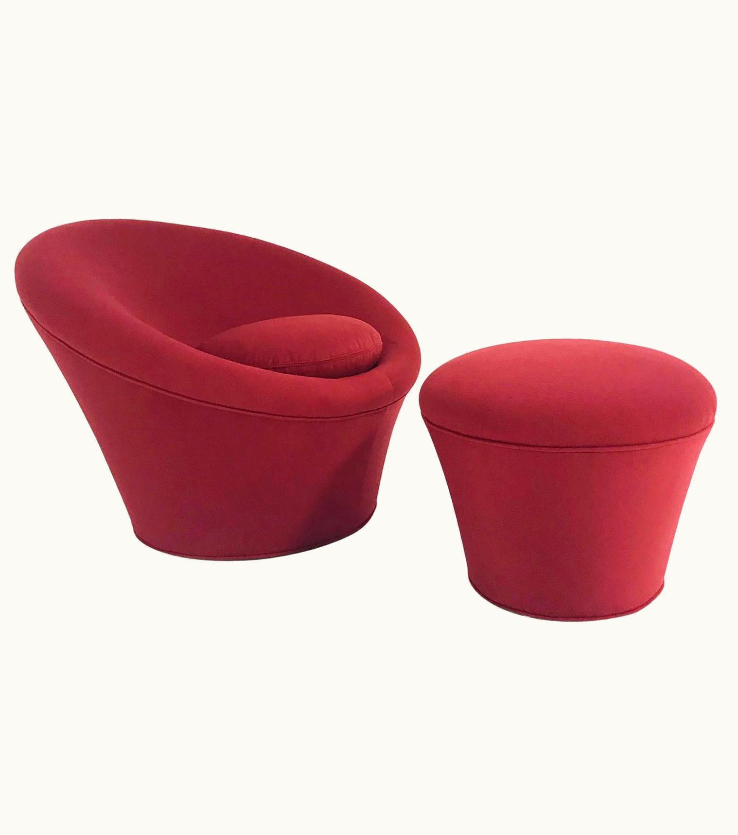 Pierre Paulin Pierre Paulin For Artifort Mushroom Chair Restored In Loro Piana Cashmere