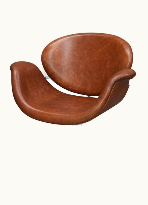 Pierre Paulin Pierre Paulin Tulip Midi Swivel Armchair F594 In New Leather, Artifort, 1960 UZ0194271