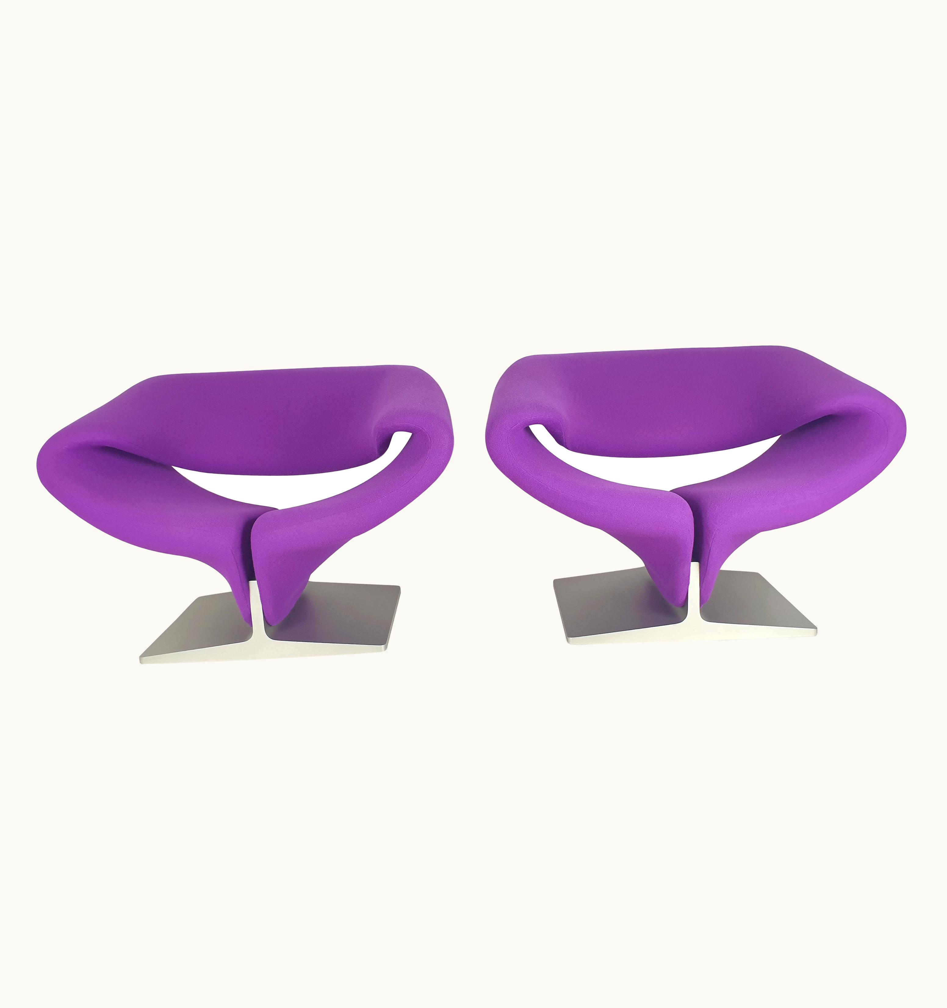 Pierre Paulin Pierre Paulin Set Of Ribbon Chairs By Pierre Paulin For Artifort