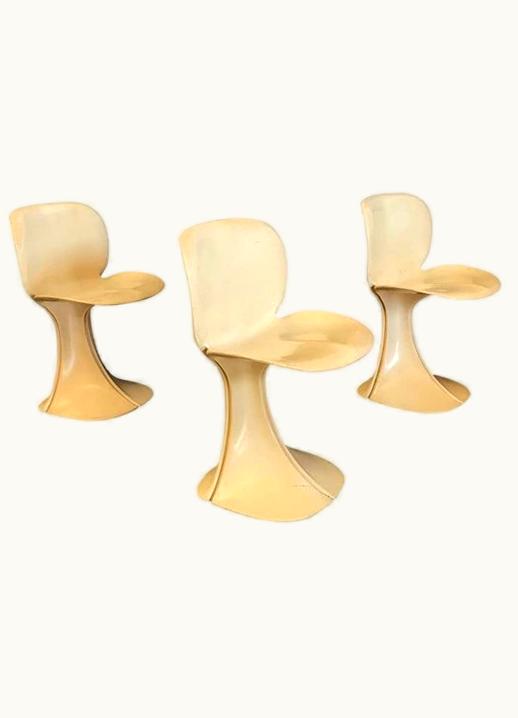 Pierre Paulin Pierre Paulin 1973, Pierre Paulin For Boro Belgium, Very Rare Organic 8810 Flower Chairs