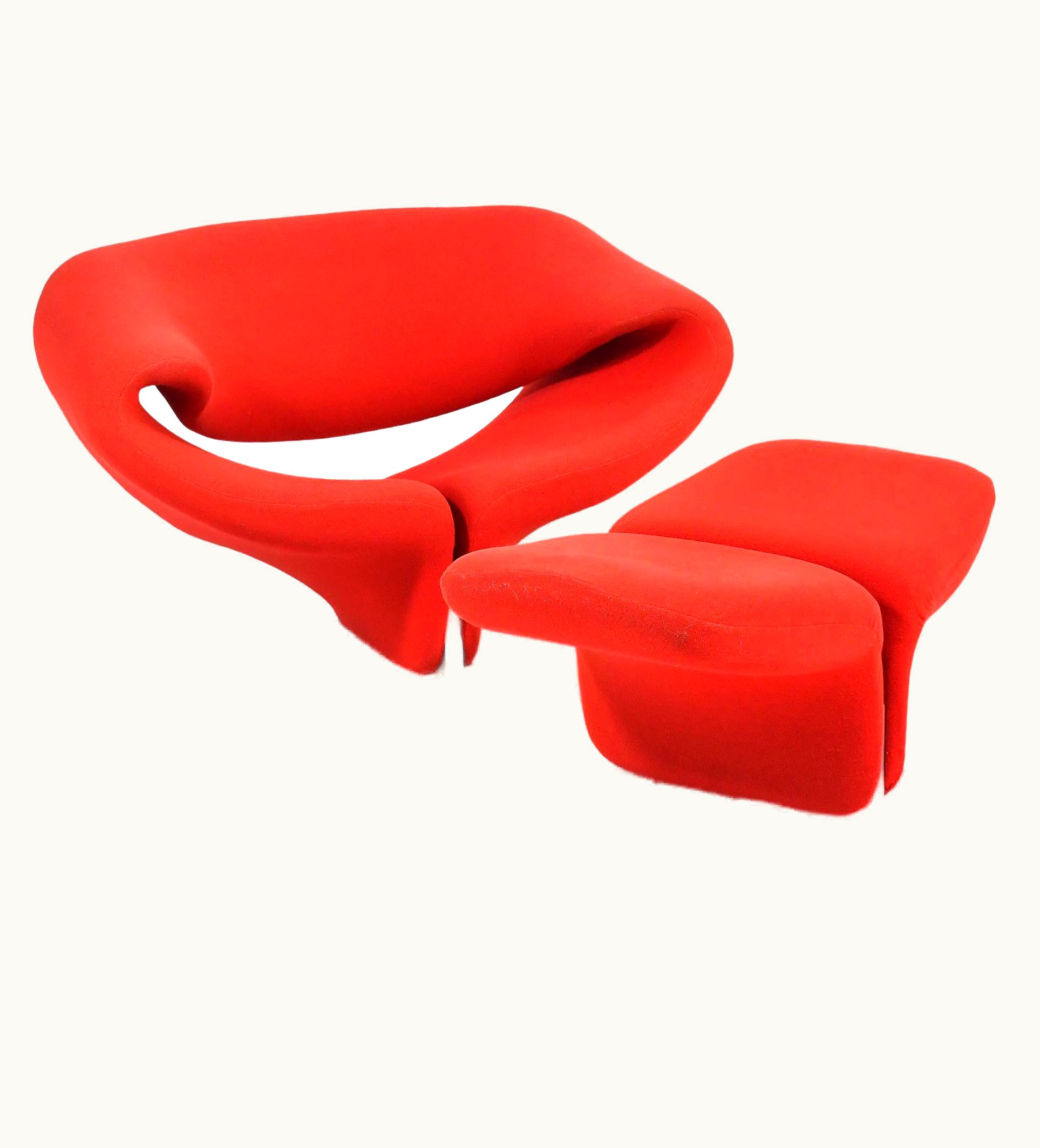 Pierre Paulin Pierre Paulin Ribon Chair & Ottoman