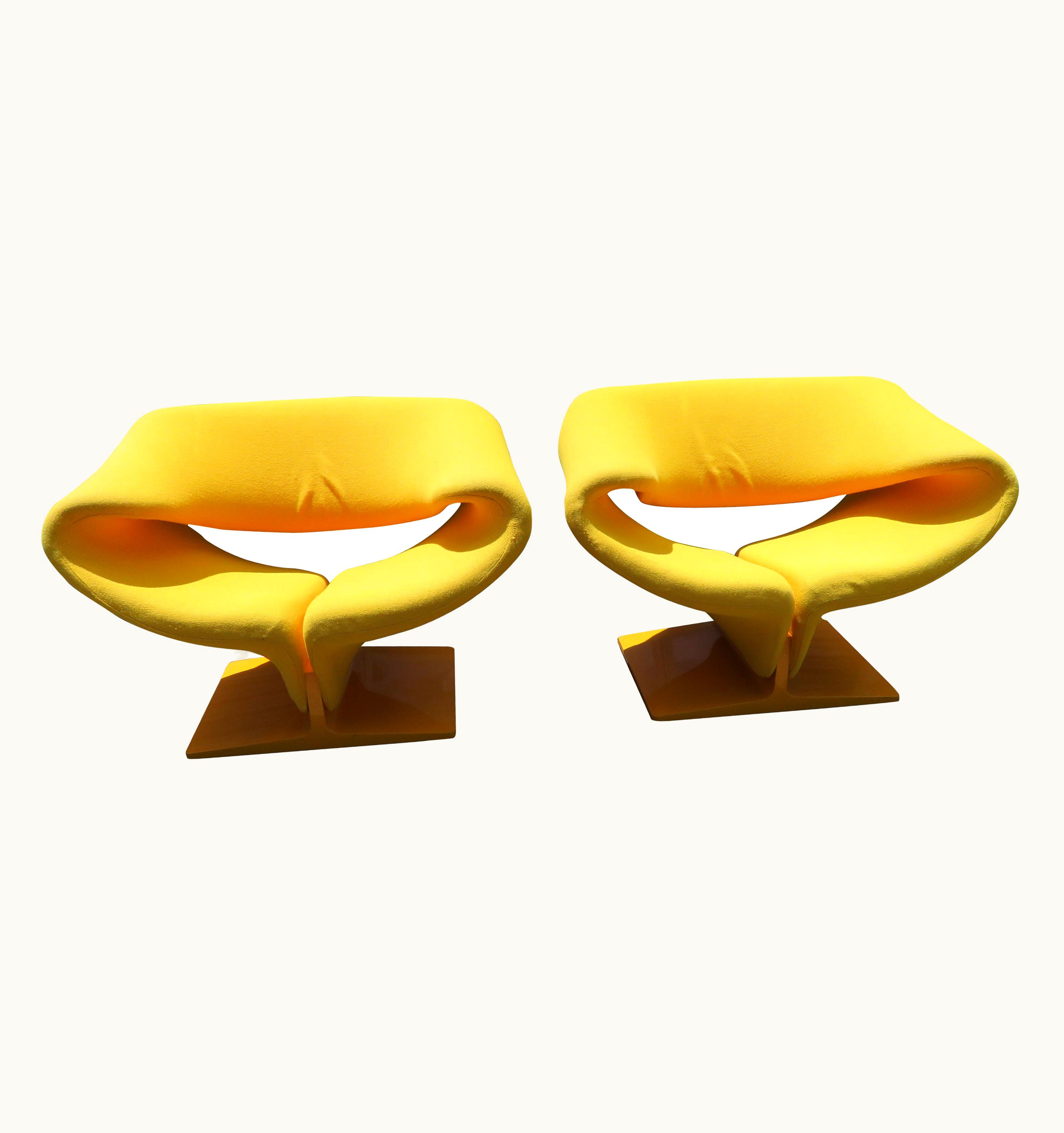 Pierre Paulin Pierre Paulin Stunning Pair Vintage Pierre Paulin Ribbon Chairs Mid-Century