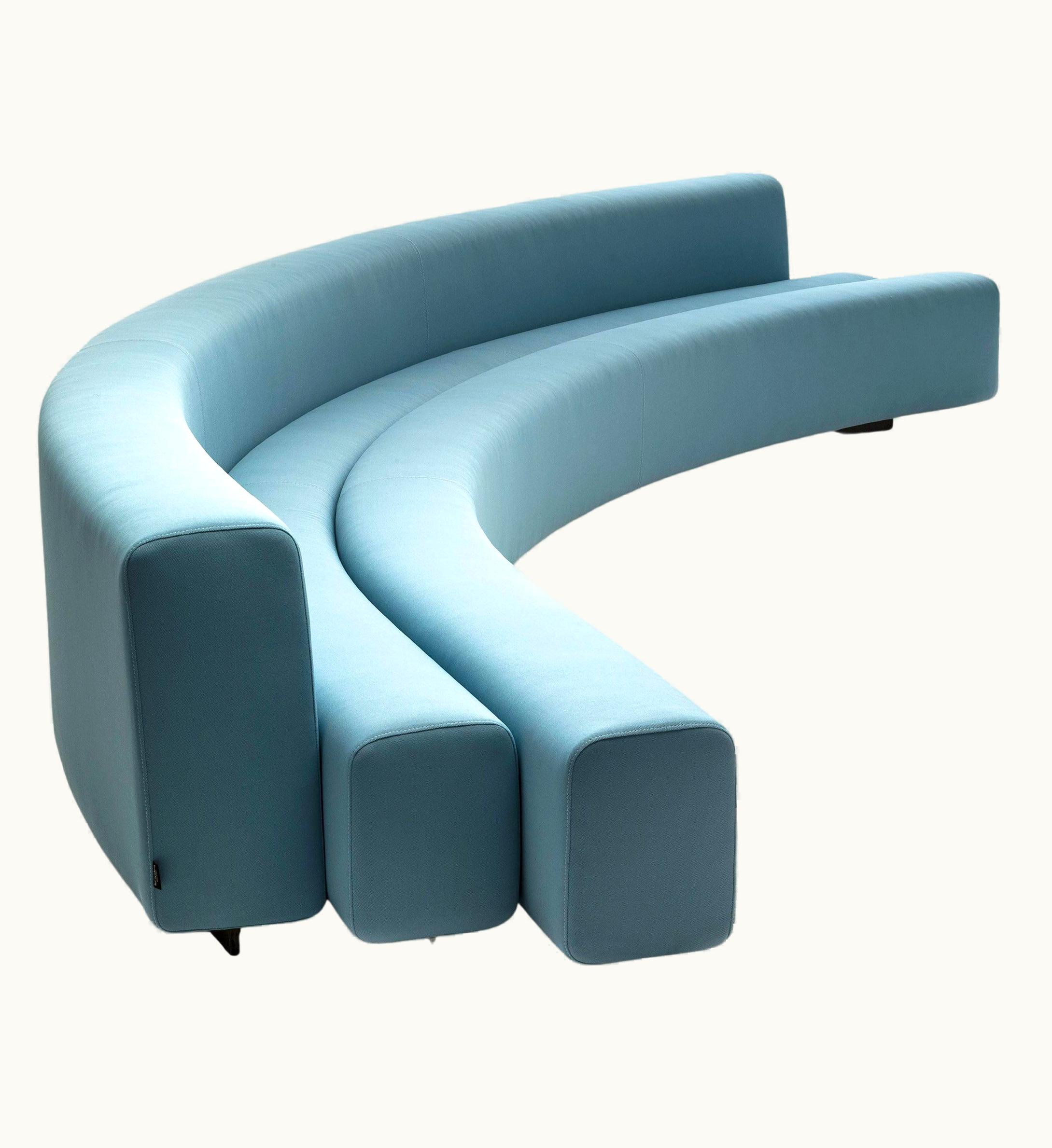 Pierre Paulin Pierre Paulin Osaka Small Sofa In Stretchy Blue Upholstery By Pierre Paulin