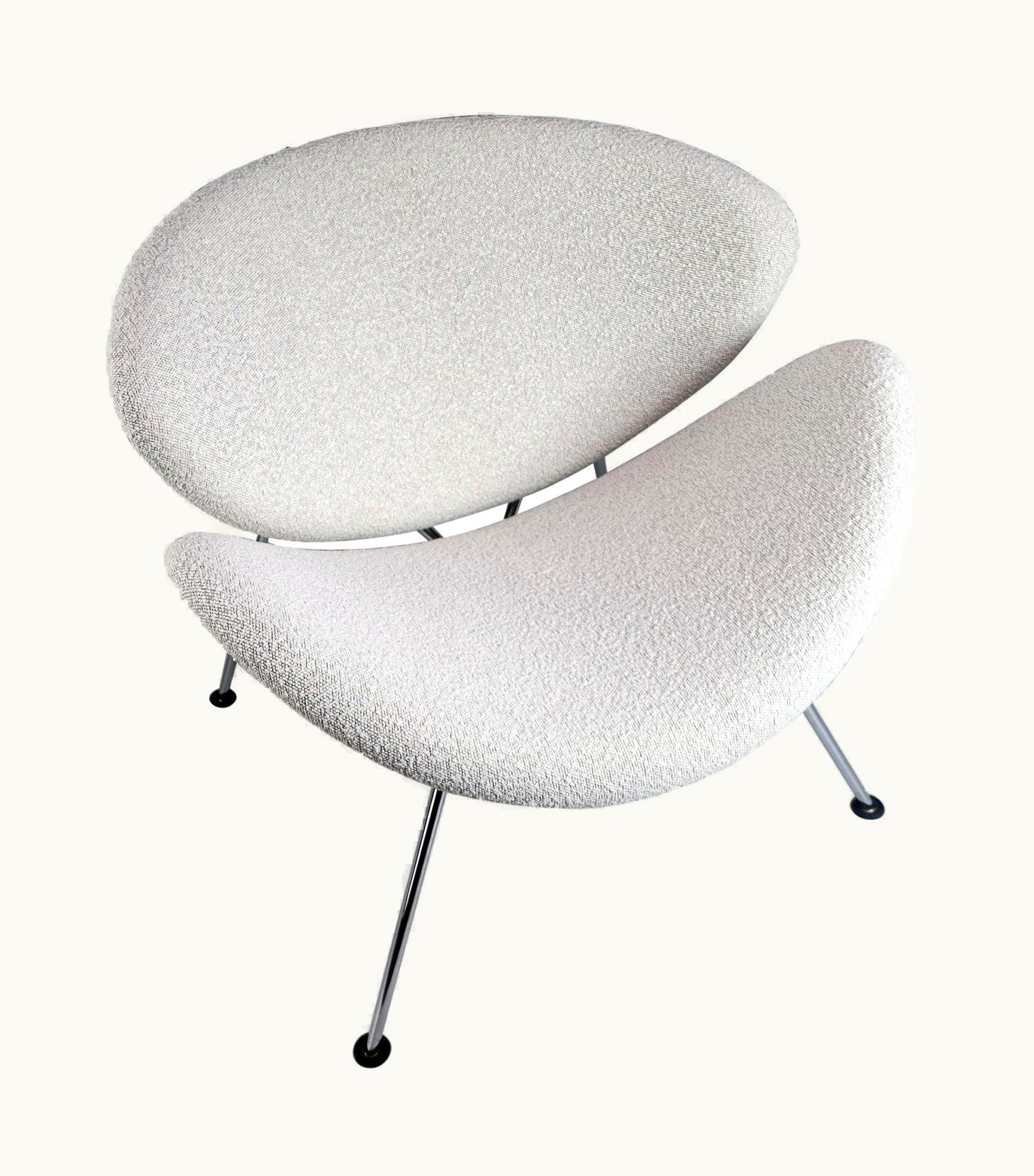 Pierre Paulin Pierre Paulin Slice Chair By Pierre Paulin For Artifort In Bouclé Fabric, The Netherlands