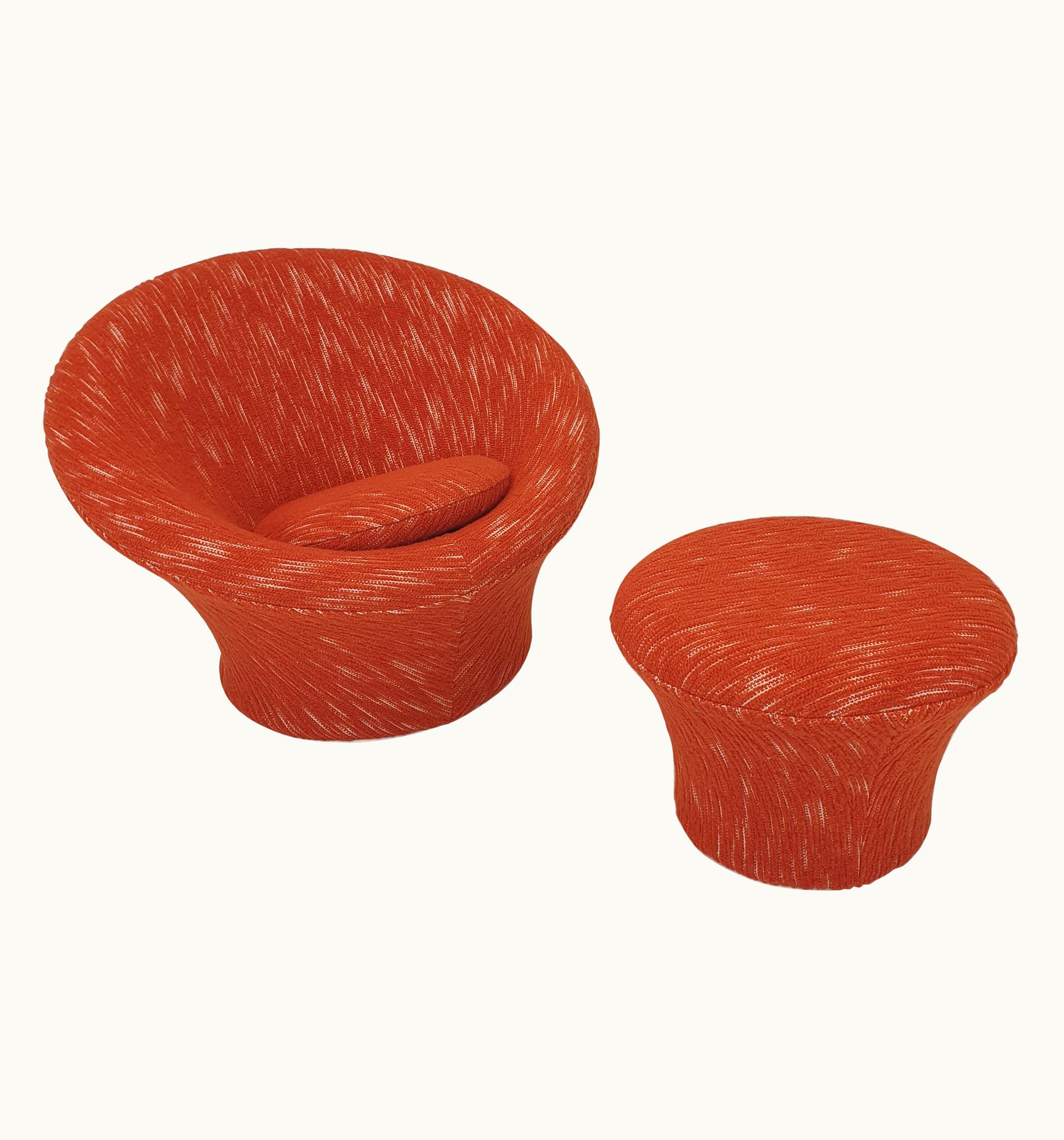 Pierre Paulin Pierre Paulin Mushroom Armchair And Ottoman By Pierre Paulin For Artifort, 1960s UZ0194332
