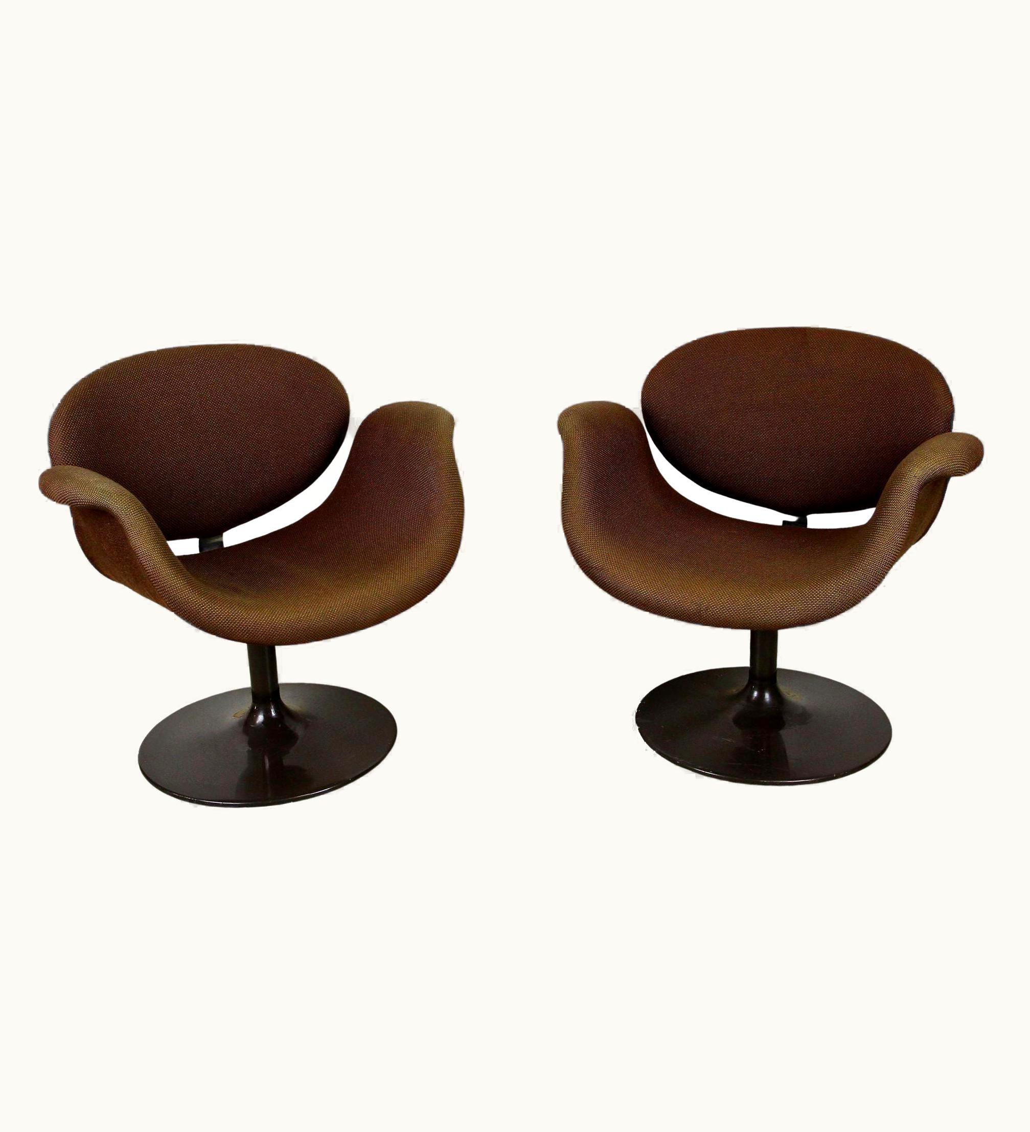Pierre Paulin Pierre Paulin Pair Of Mid-Century Swivel Tulip Armchairs By Pierre Paulin, NL Circa 1965